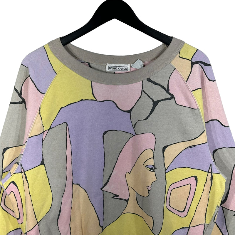 Vintage Women All Over Art Crewneck