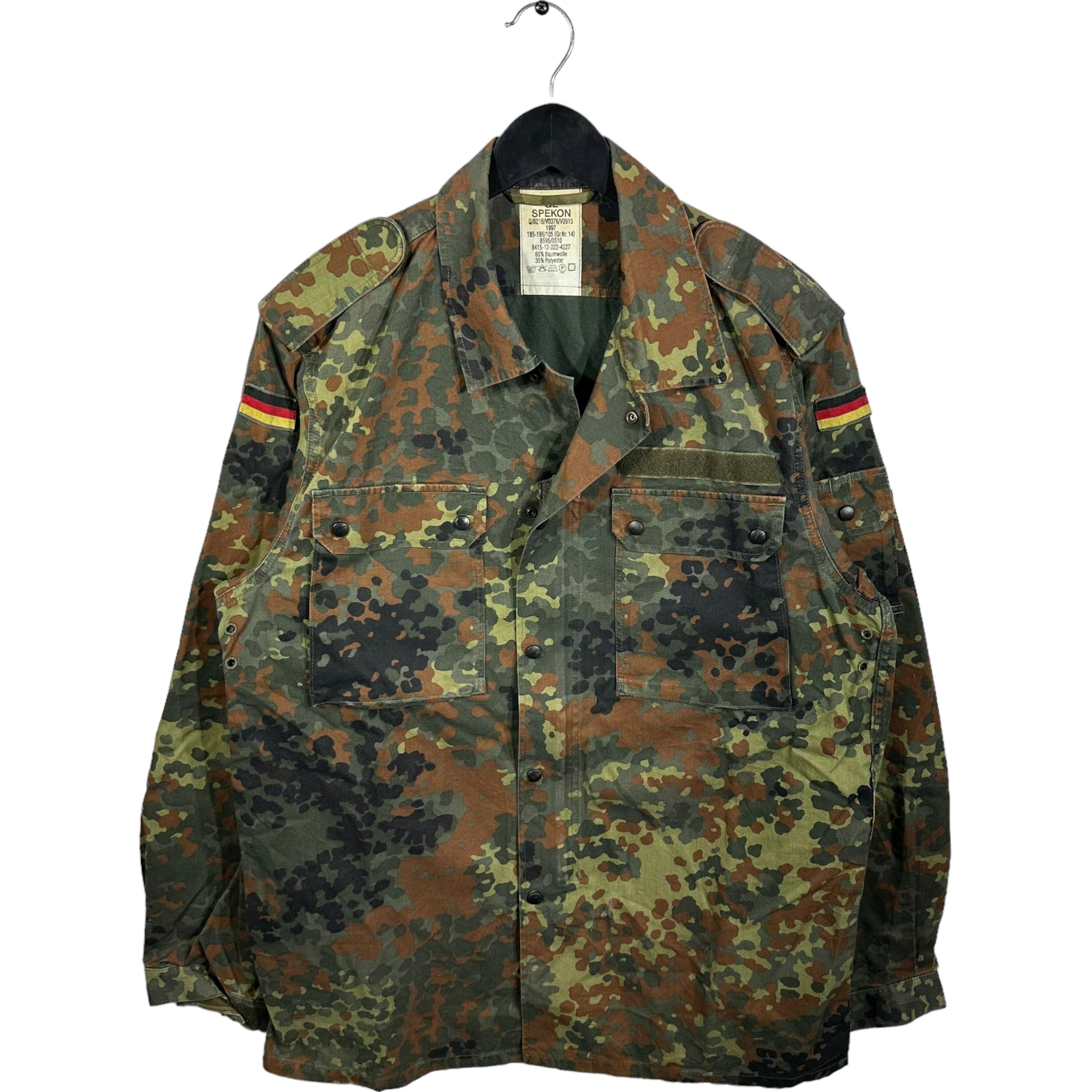 Vintage German Military Camo Field Jacket