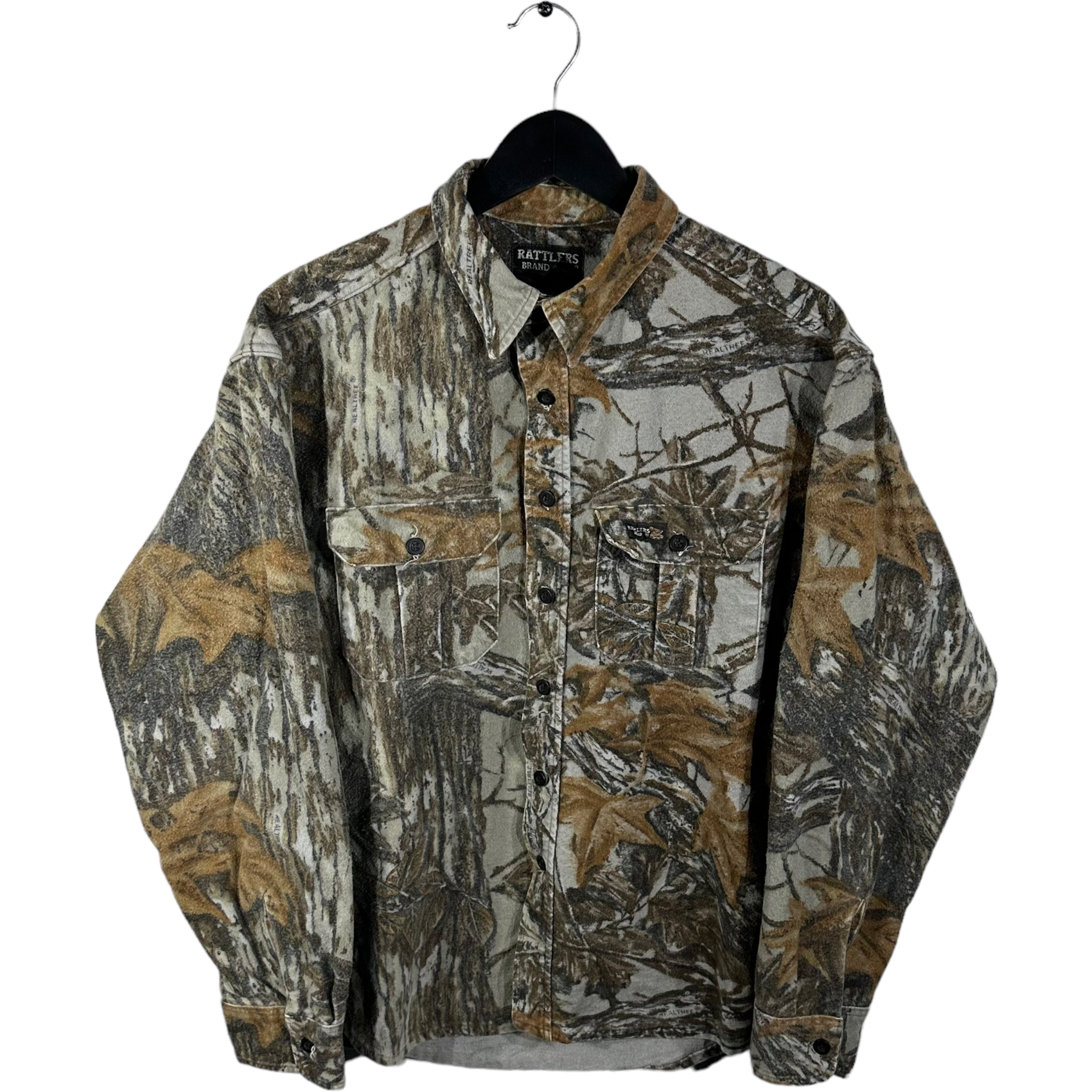 Vintage Rattlers RealTee Camo Button Down