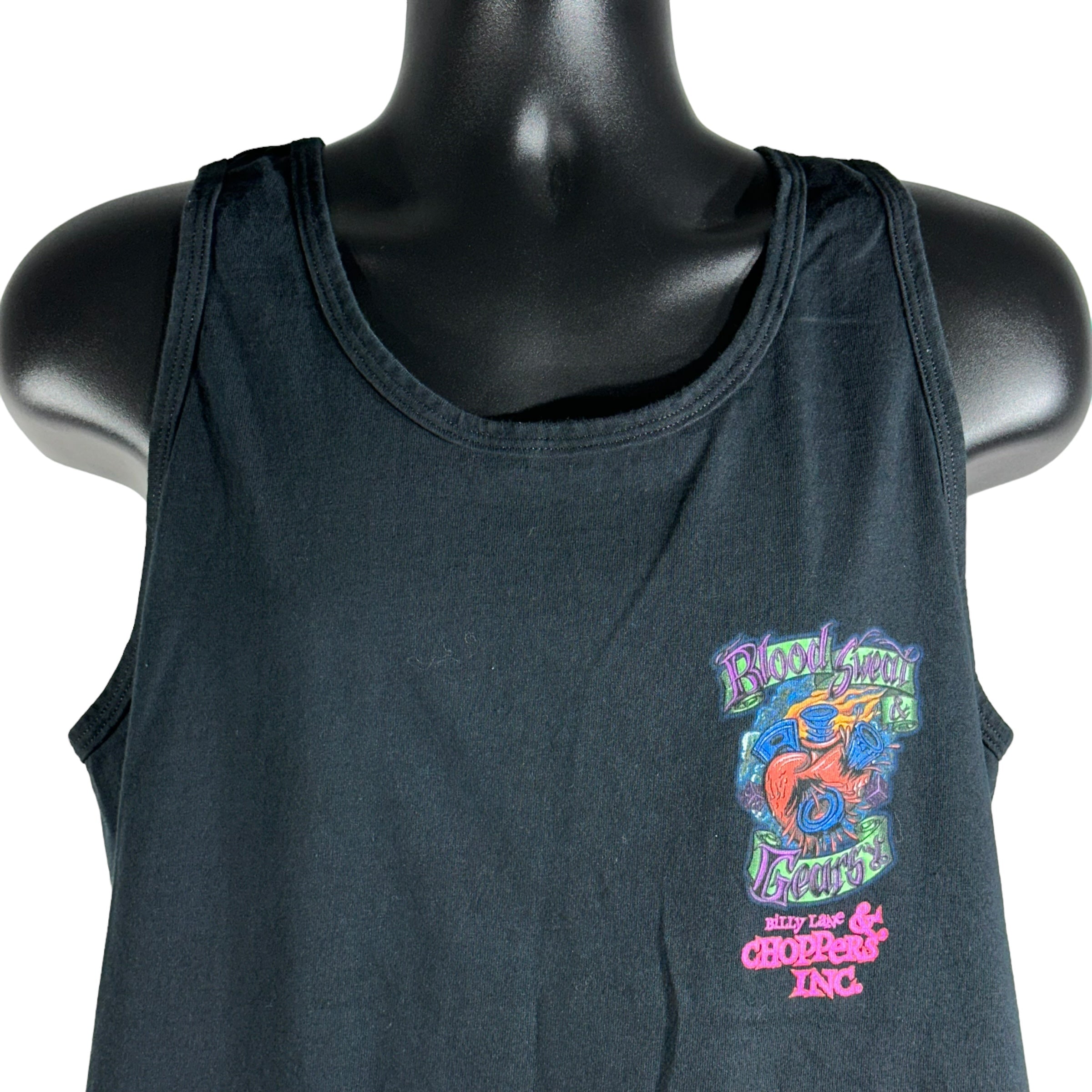 Vintage Blood Sweat And Gears Mullet Tank Top Tee