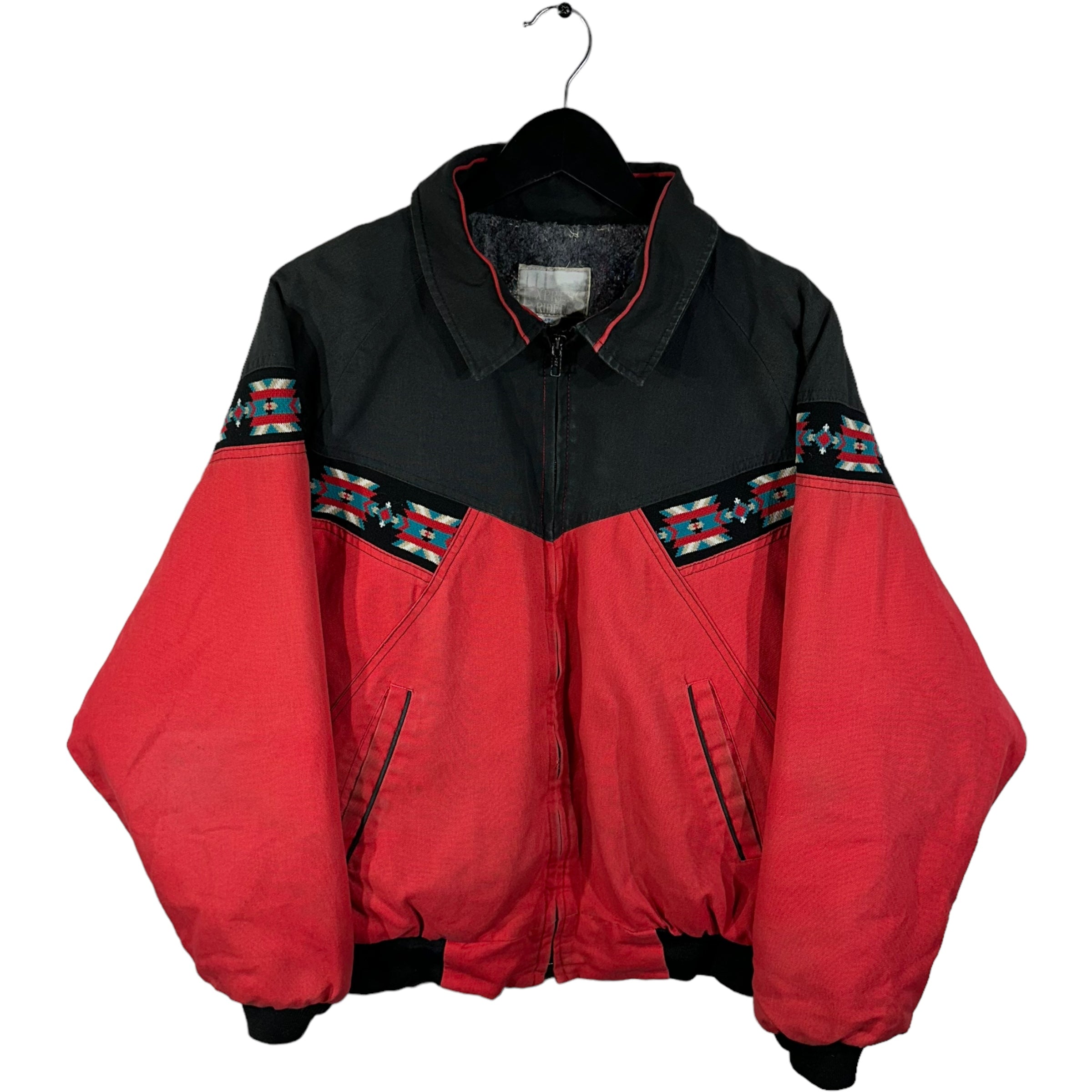 Vintage Aztec Full Zip Blanket Lined Jacket