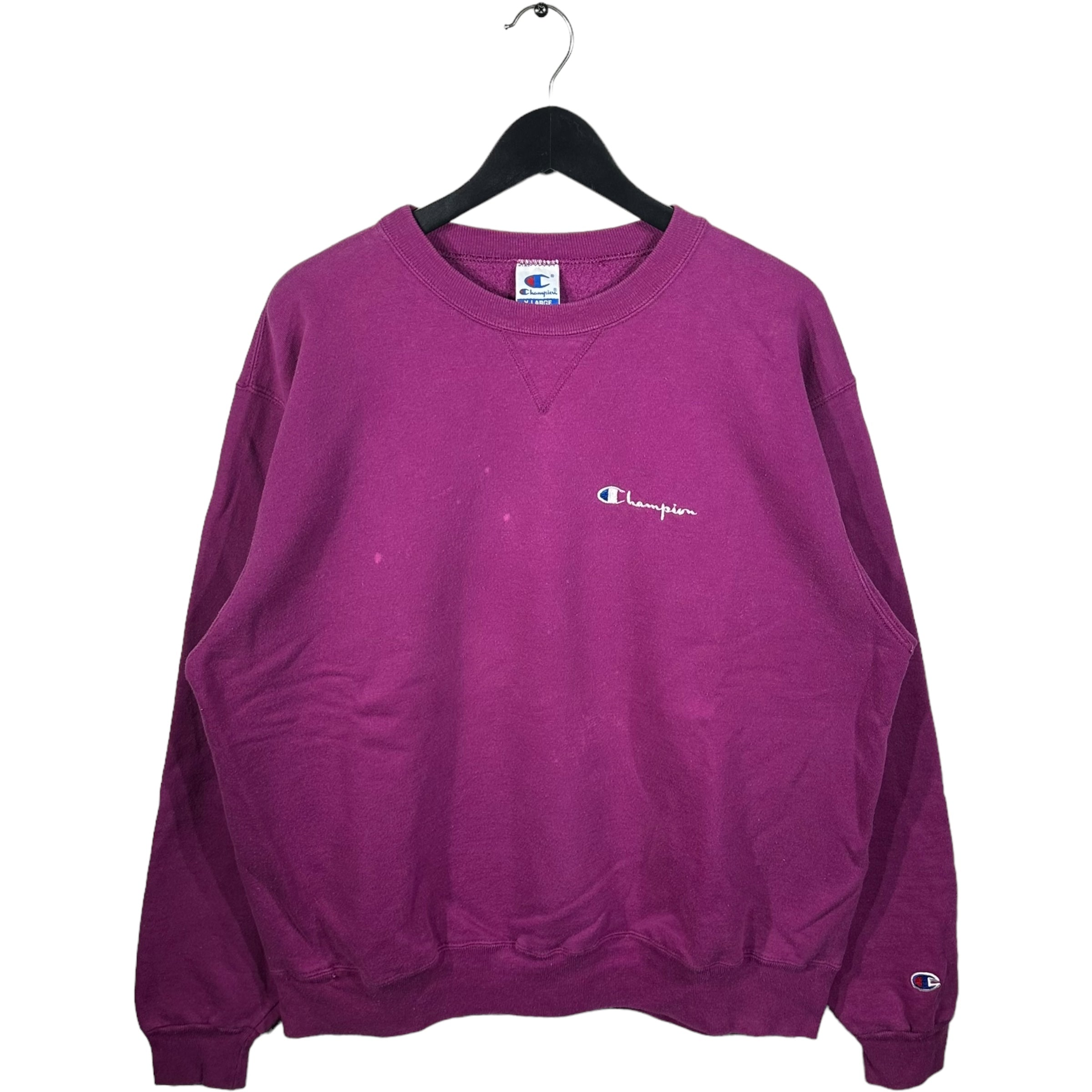 Vintage Champion Embroidered Distressed Crewneck