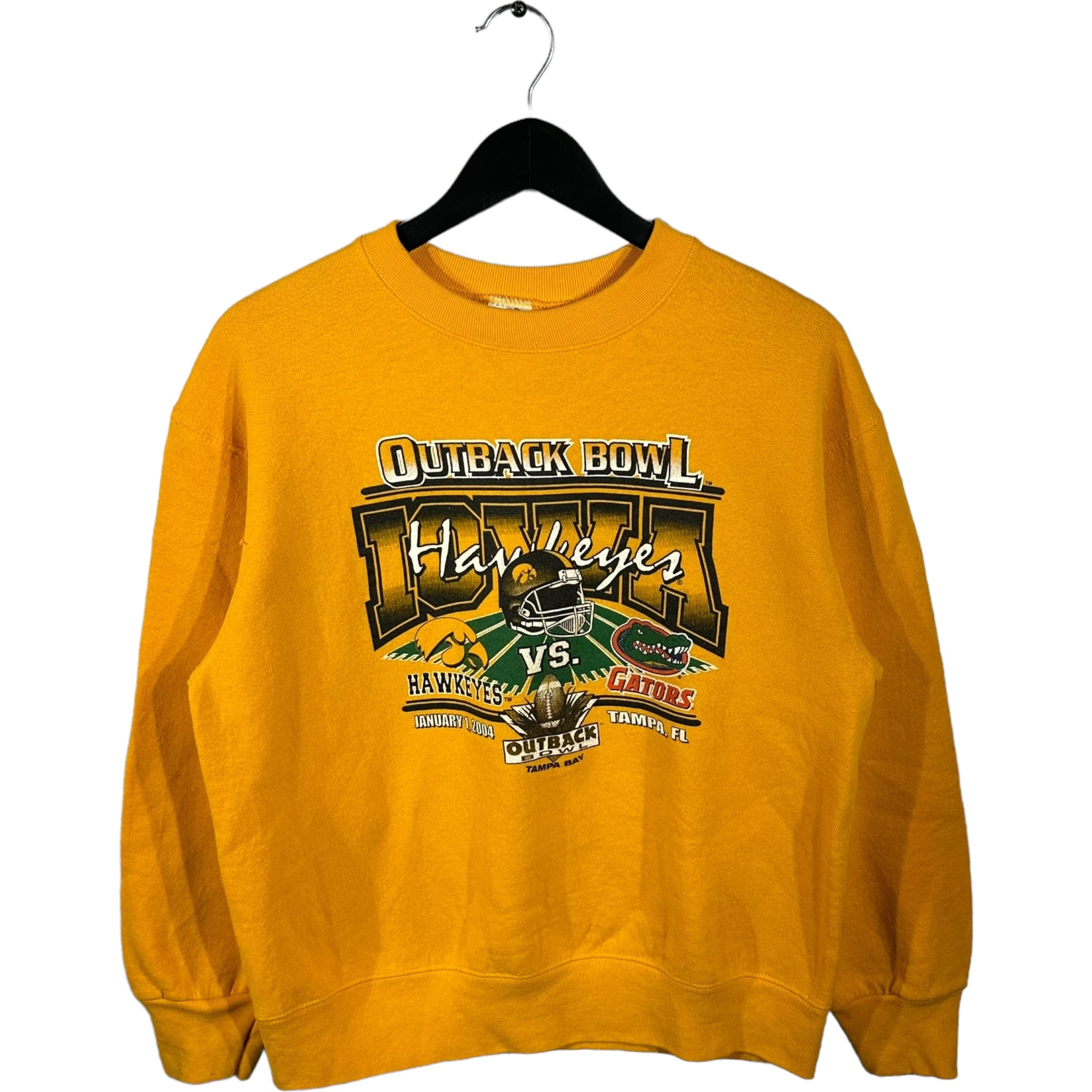 Vintage Outback Bowl Iowa Hawkeyes vs. Florida Gators Crewneck 2004