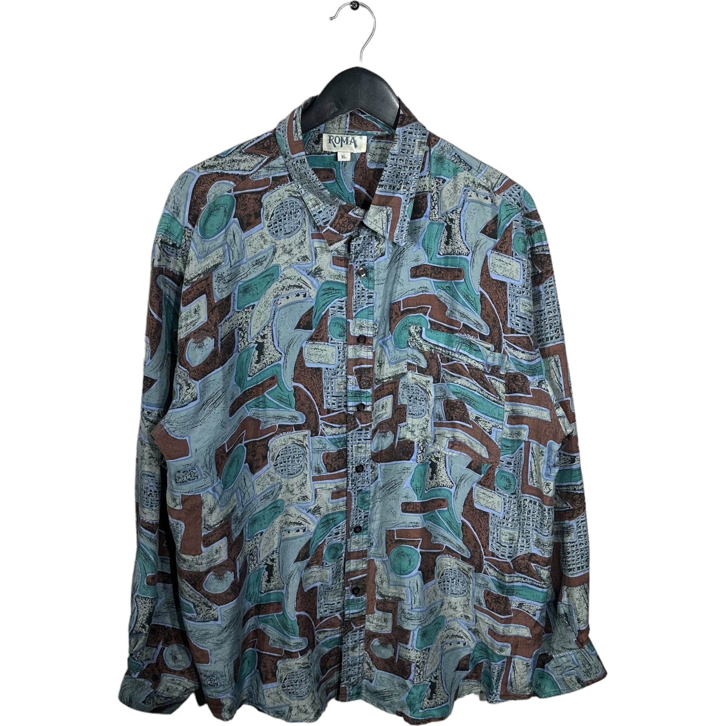 Vintage Abstract Button Down