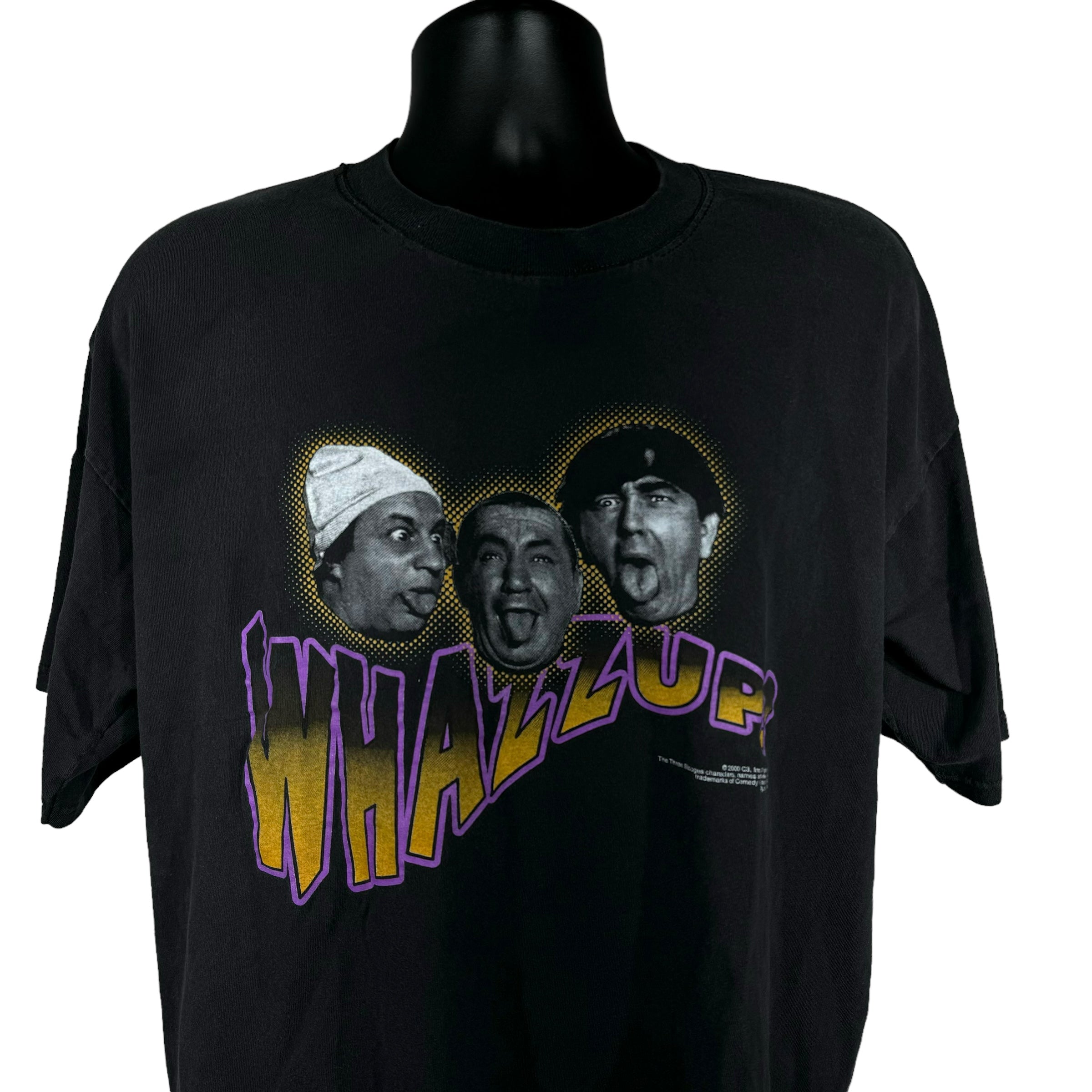 Vintage The Three Stooges "Wazzup!" Tee 2000s