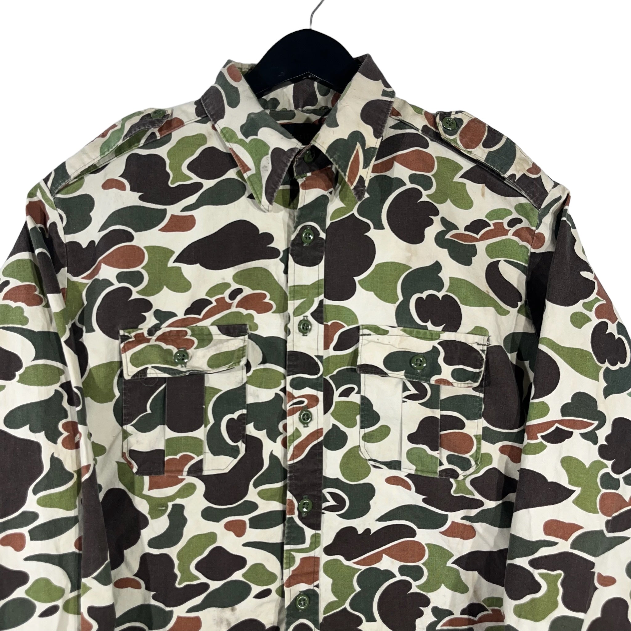 Vintage Duck Camo Button Up 90s