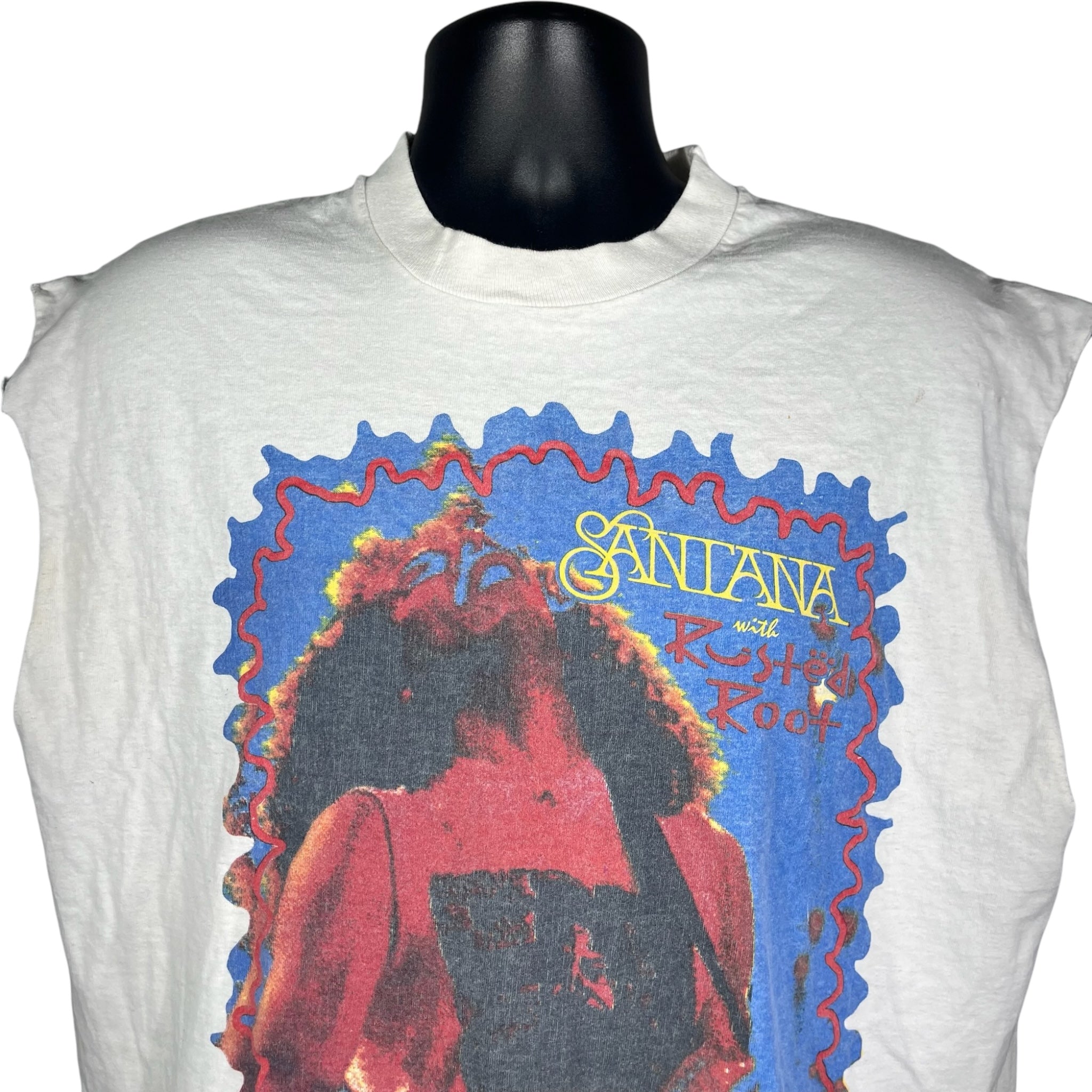 Vintage Santana Rusted Root Tour Cut Off Tee