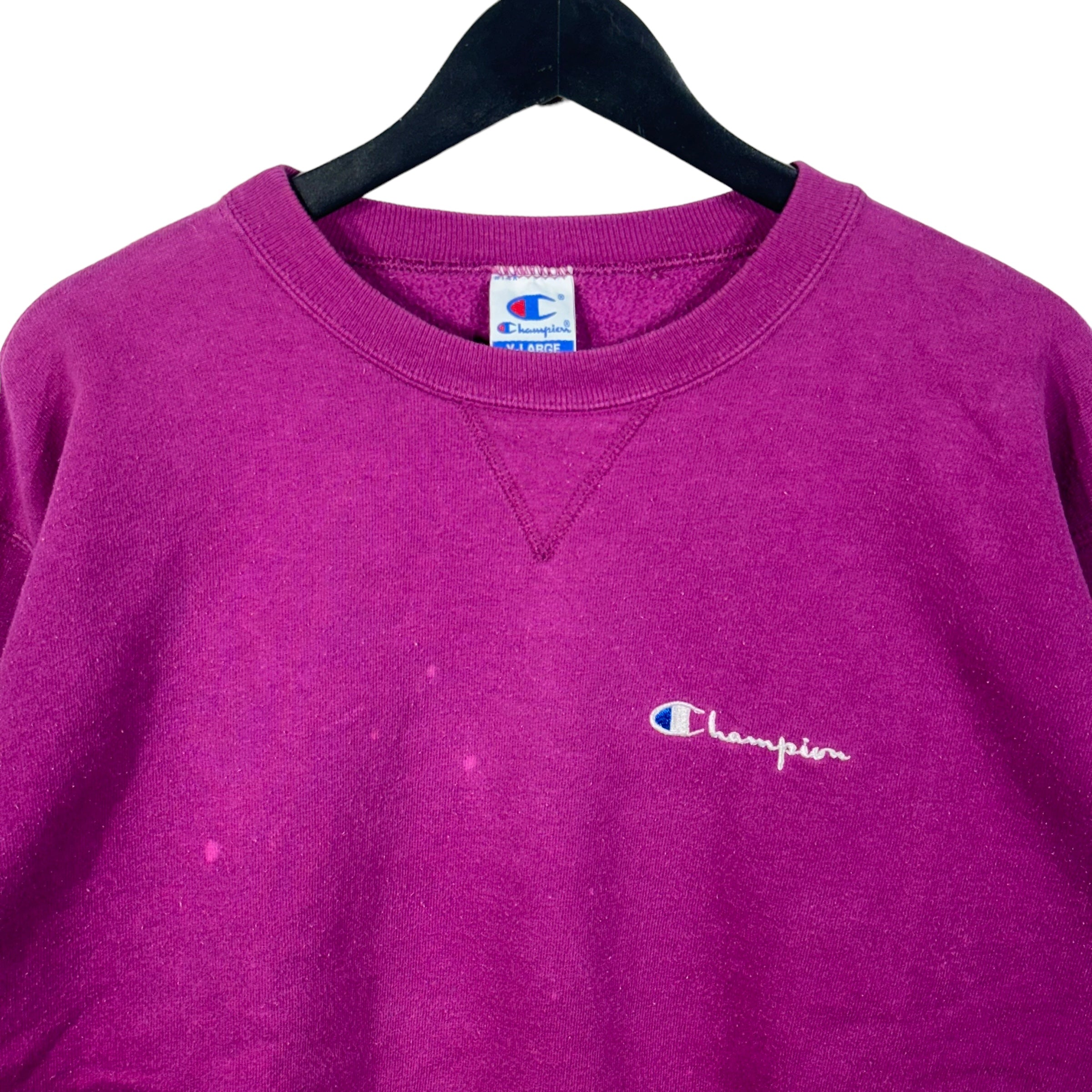 Vintage Champion Embroidered Distressed Crewneck