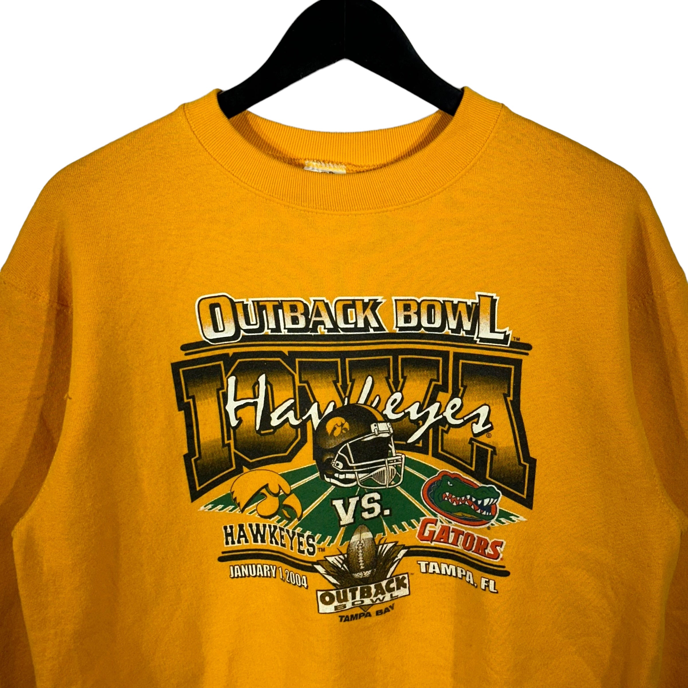 Vintage Outback Bowl Iowa Hawkeyes vs. Florida Gators Crewneck 2004