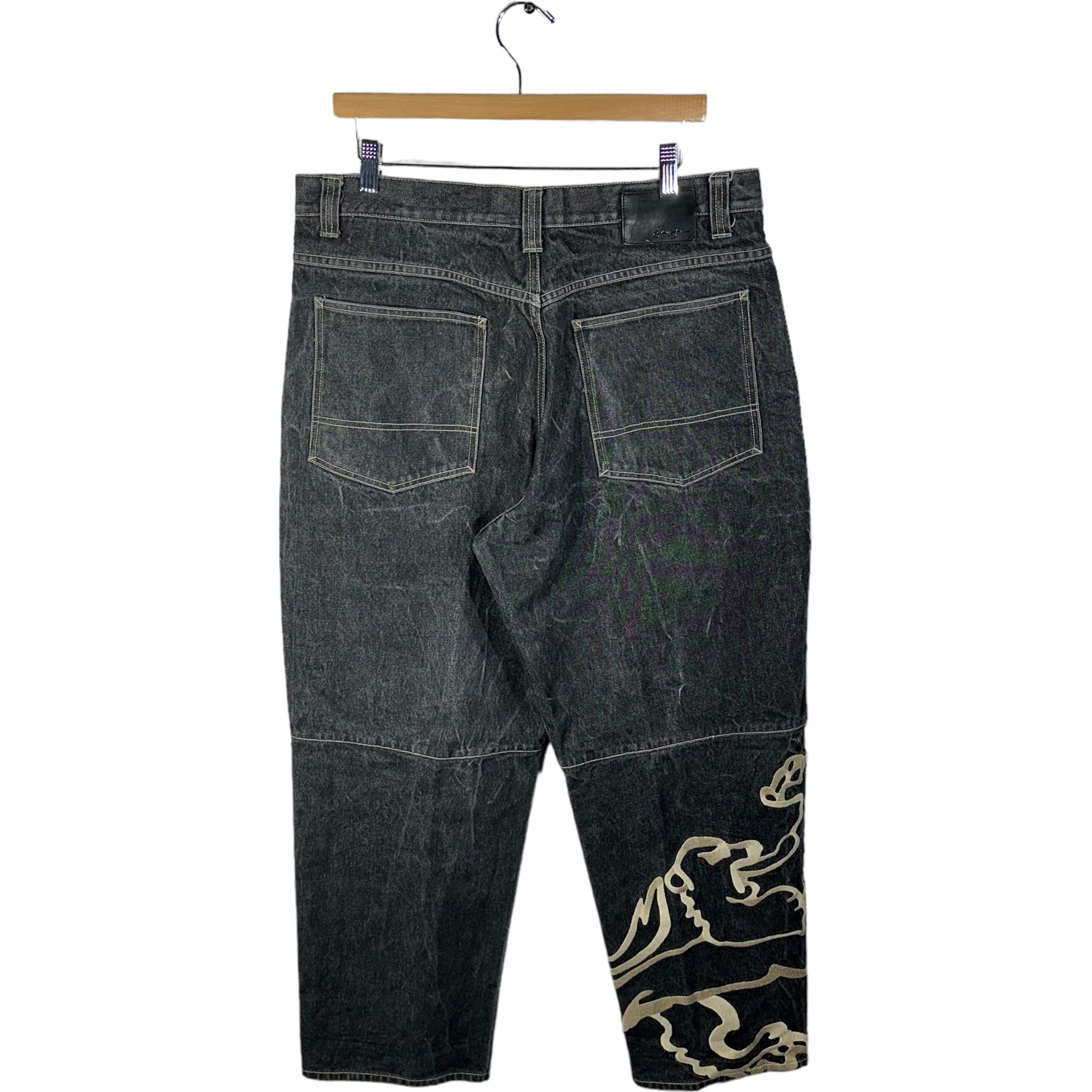 Vintage Sean John Logo Straight Leg Denim Pants