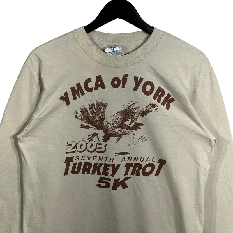 Vintage YMCA Annual Turkey Trot 5K Long Sleeve