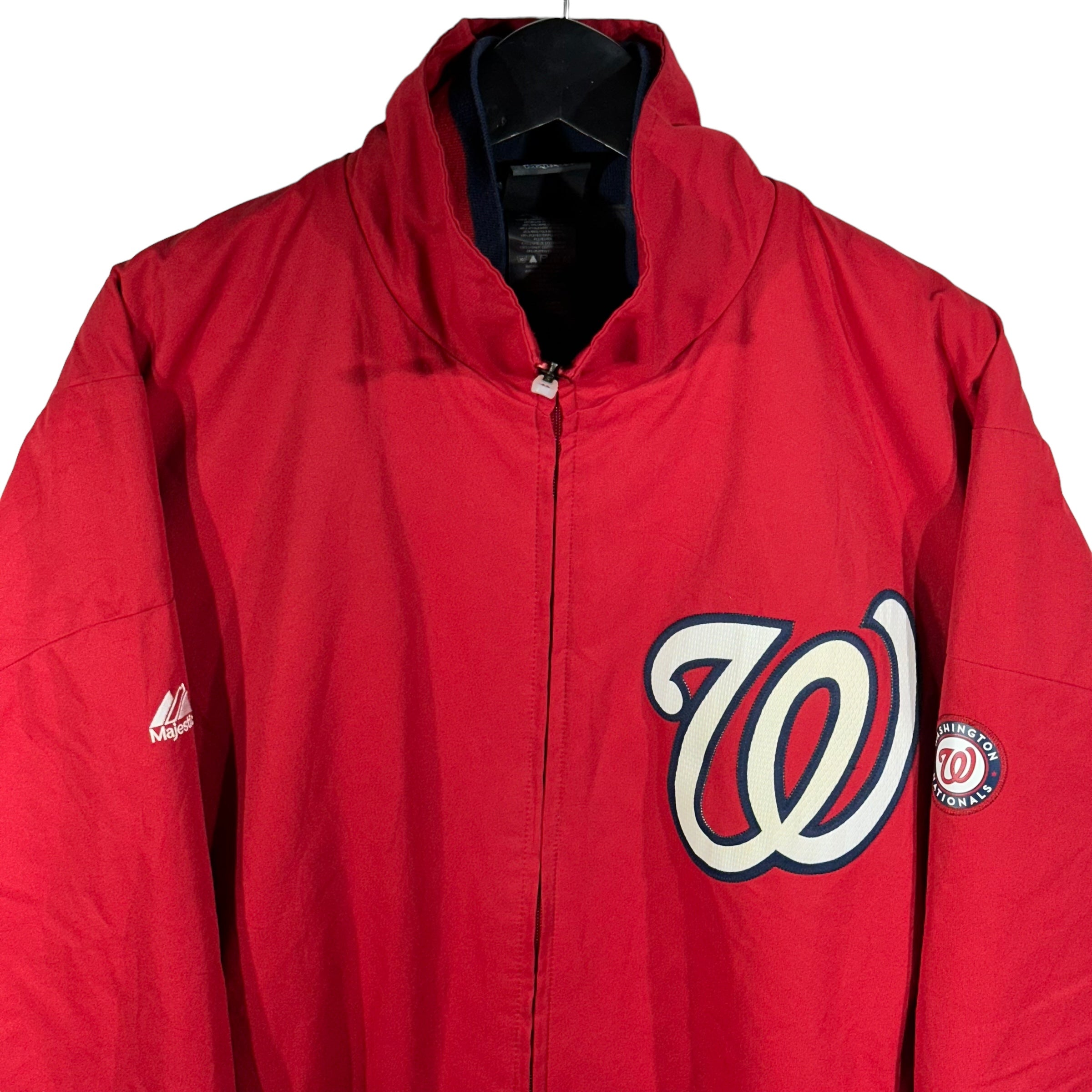 Vintage Washington Nationals Hoodie Majestic Jacket