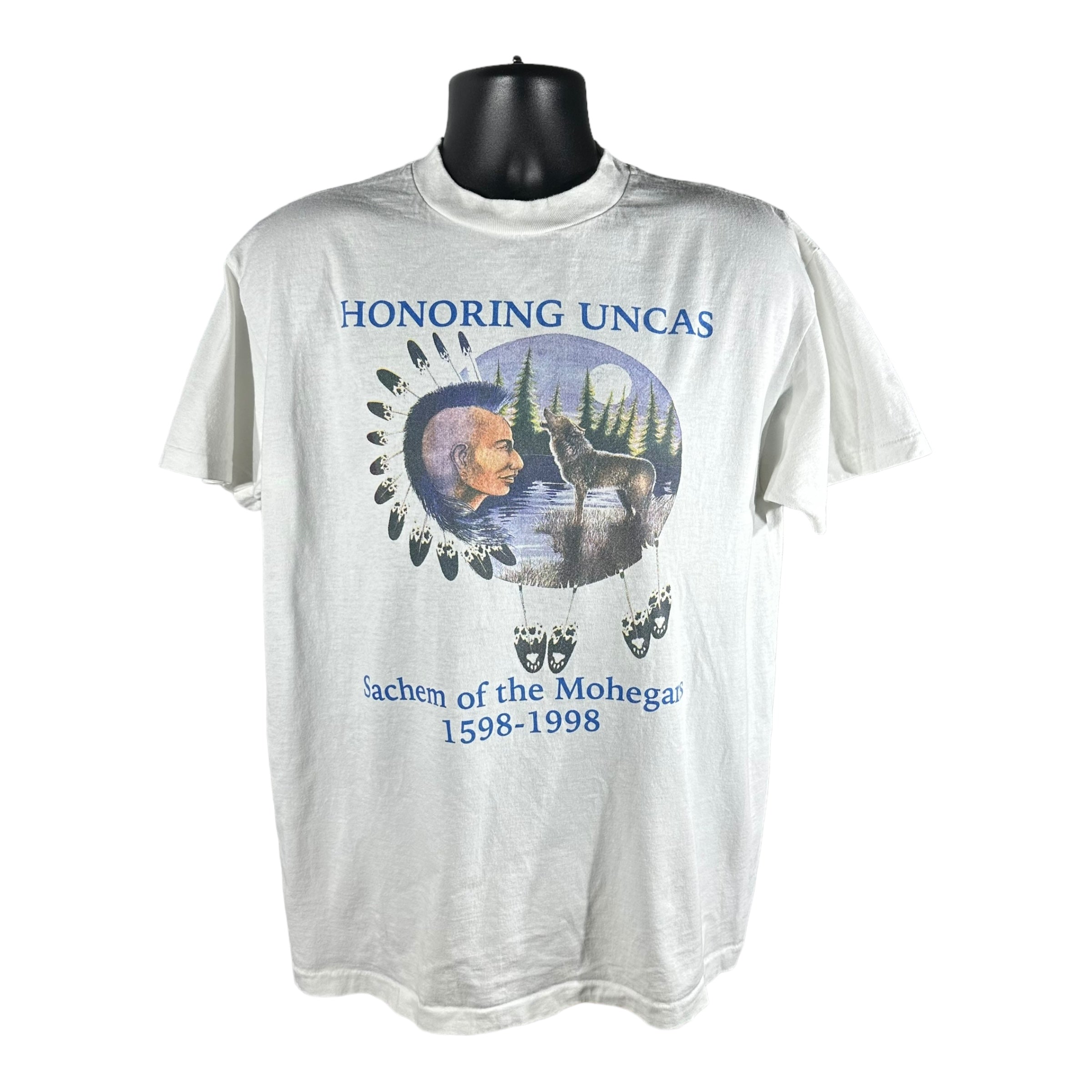 Vintage Honoring Uncas Sachem Of The Mohegans Tee