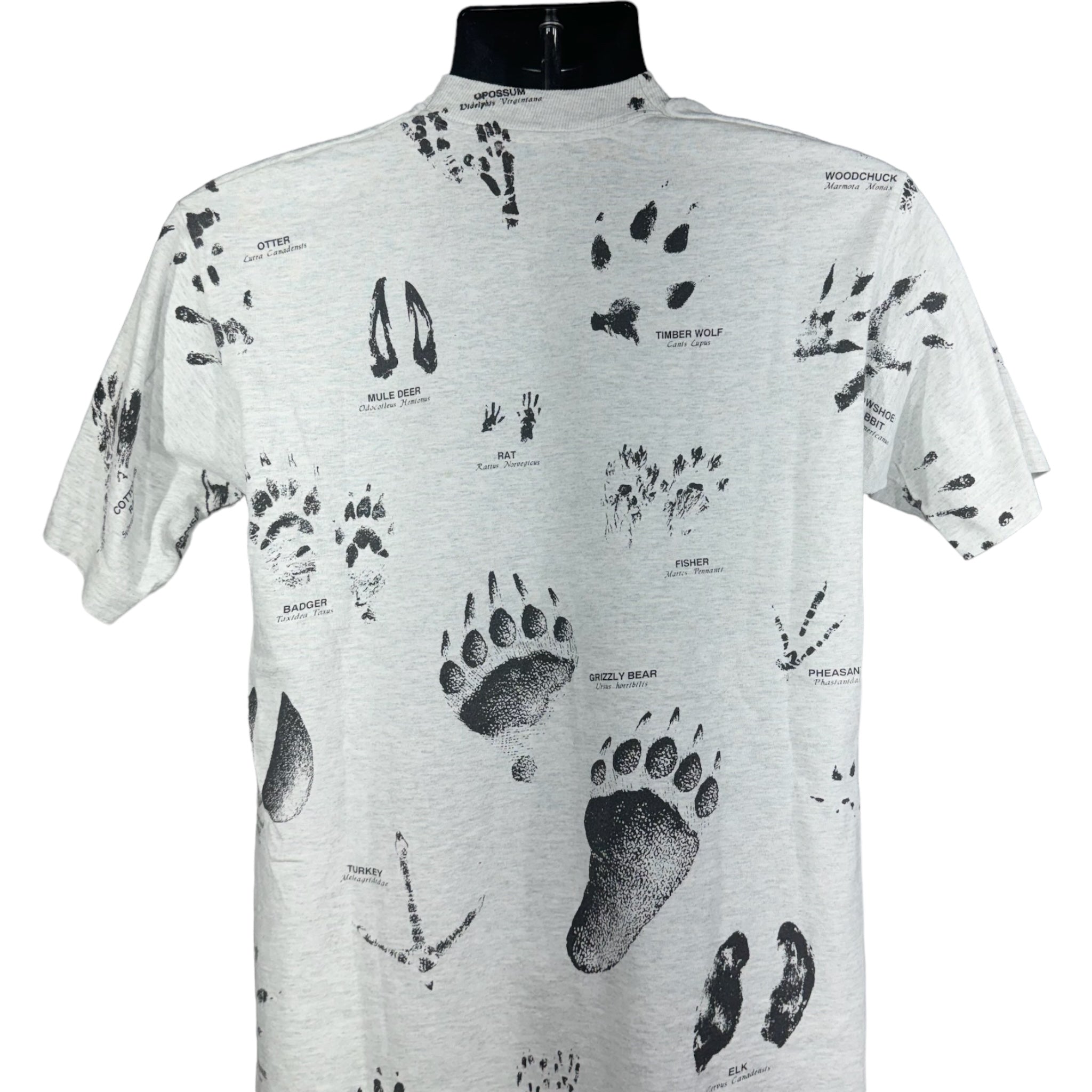 Vintage Wild Animal Breeds Paw Tee 90s