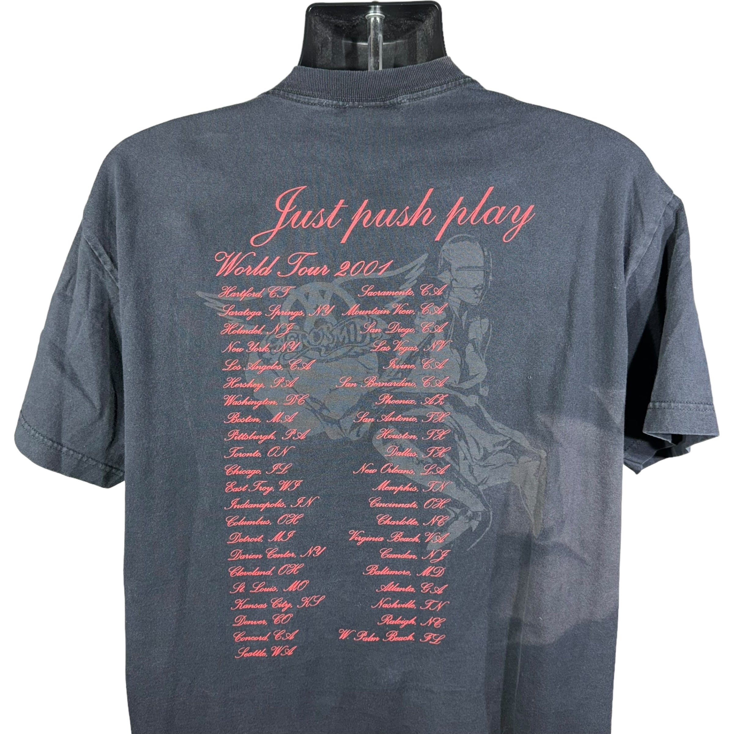 Vintage Aerosmith "Just Press Play" Tour Tee