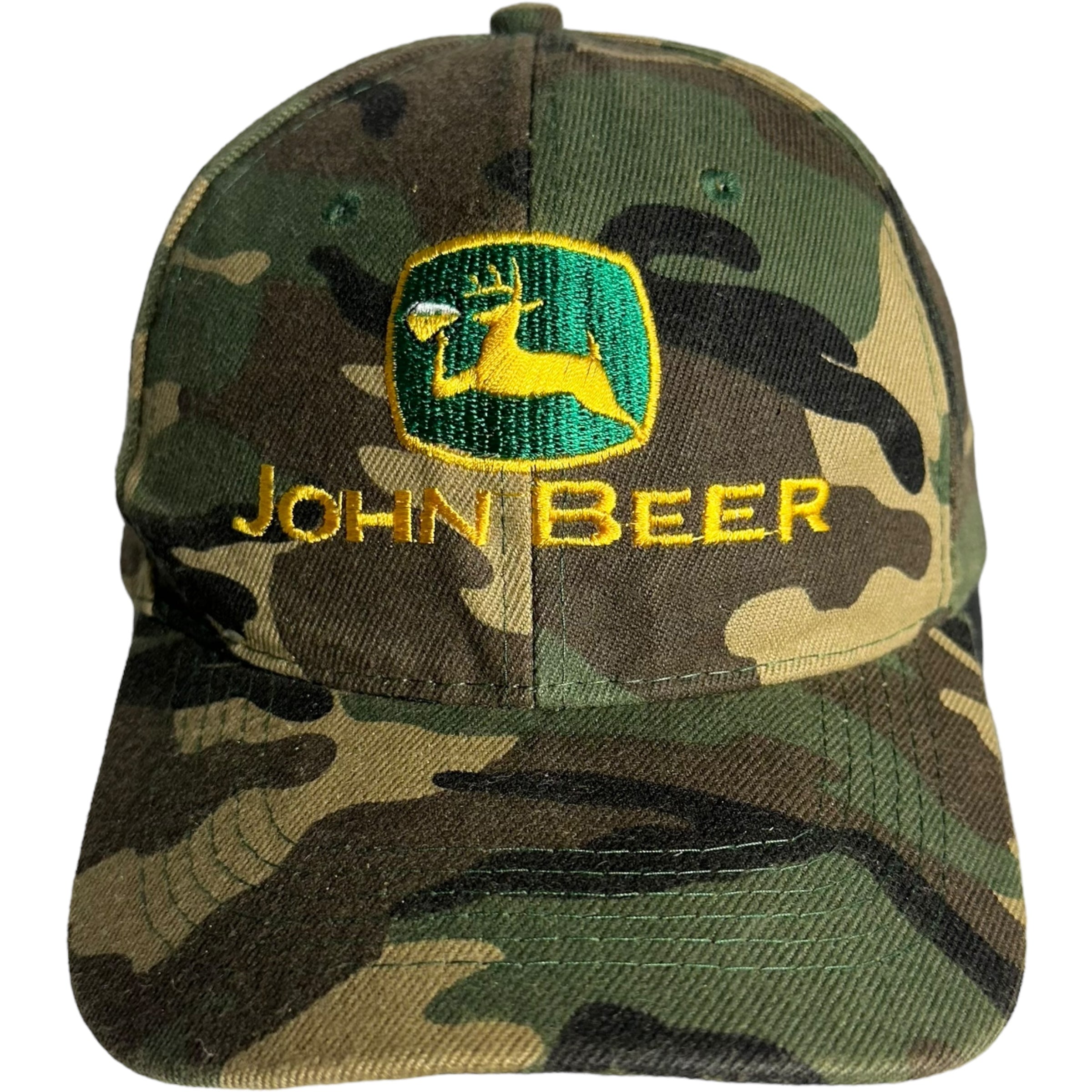 Vintage John Beer Camp Velcro Back Hat