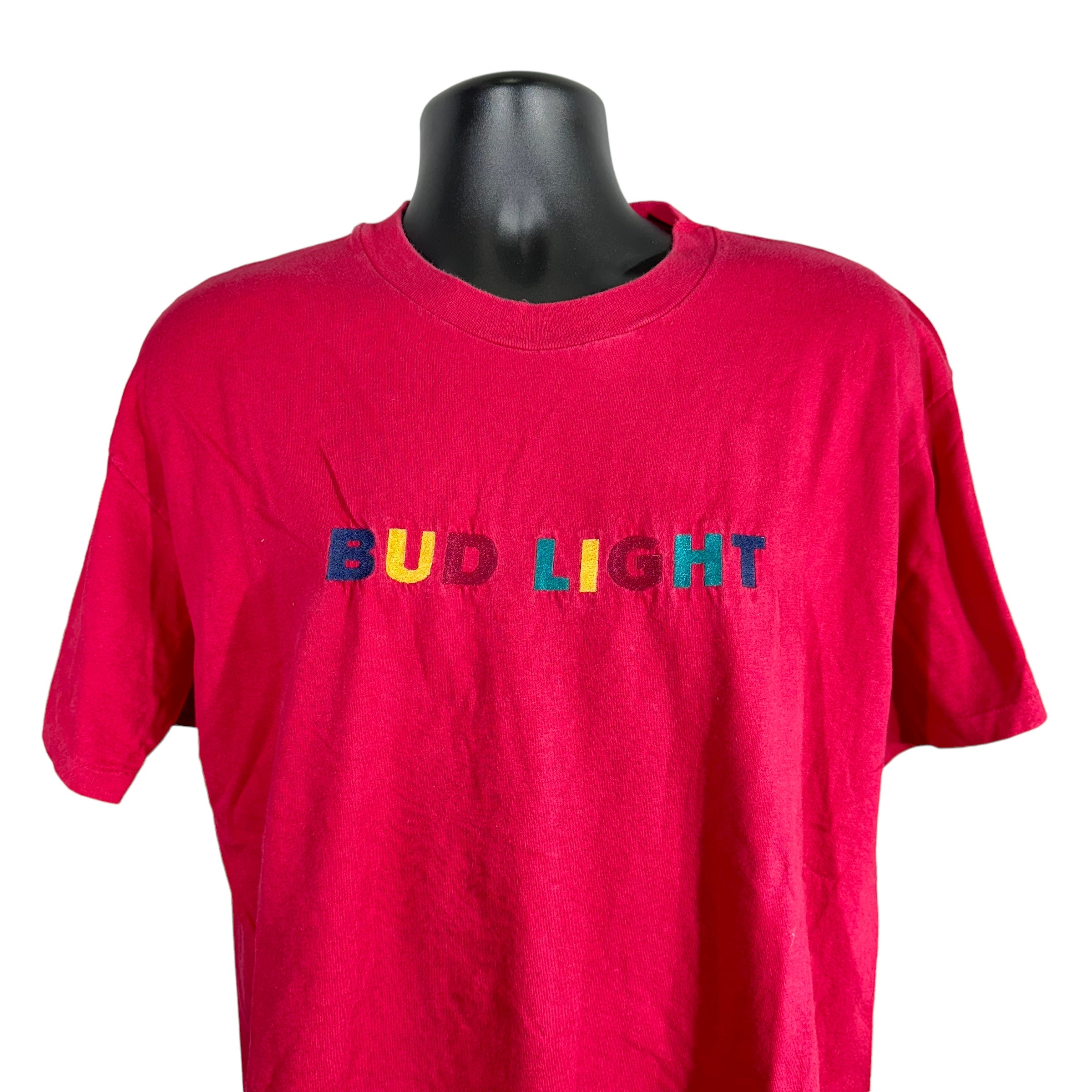 Vintage Bud Light Spellout Tee 90s