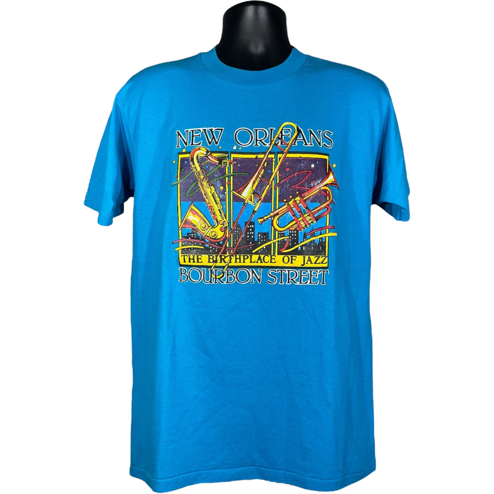 Vintage New Orleans "The Birthplace Of Jazz" Bourbon Street Tee