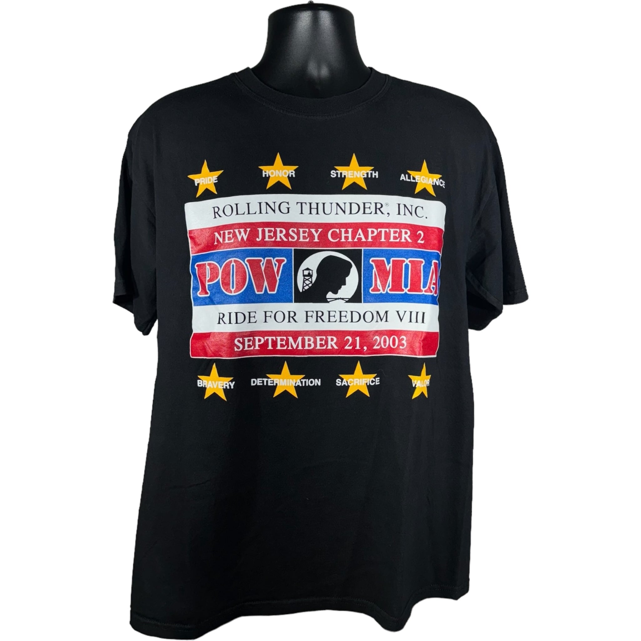 Vintage Rolling Thunder Pow MIA "Ride For Freedom VIII" Tee