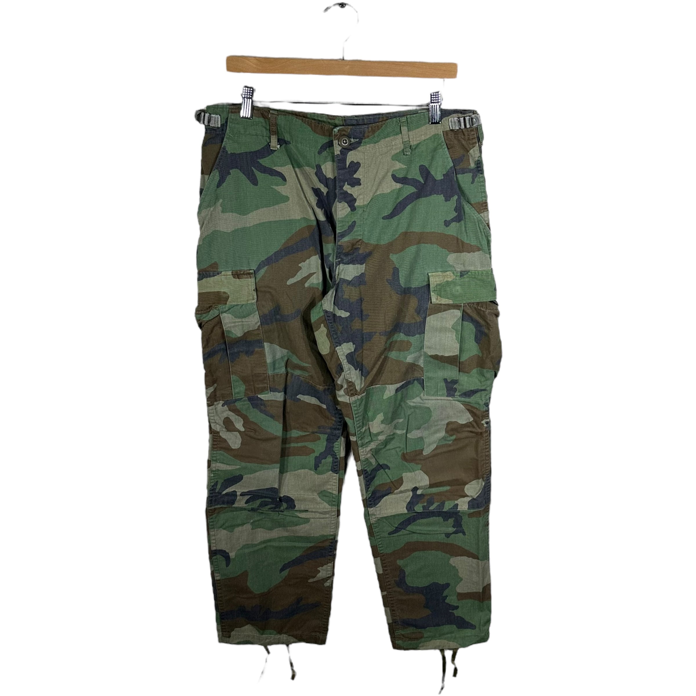 Vintage Military Double Knee Cargo Camo Pants