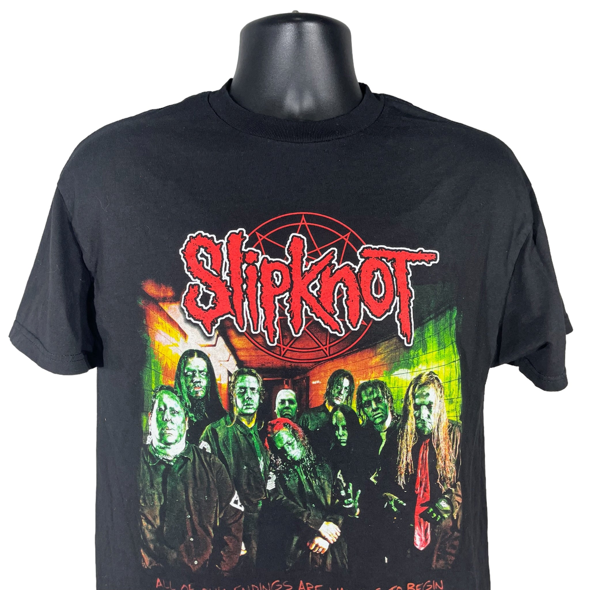 Vintage Slipknot "All Of Our Endings Are Waiting To Begin" Band Tee