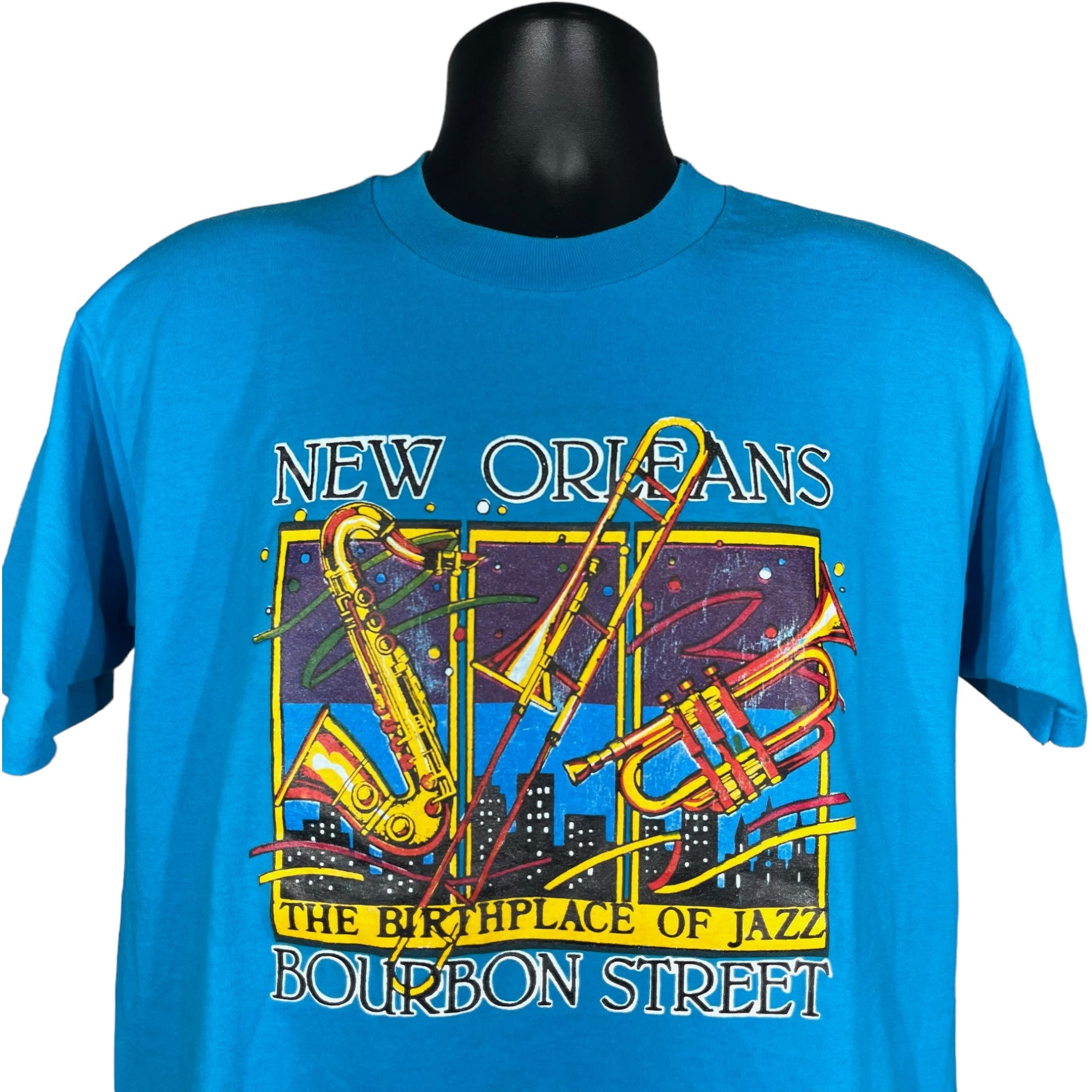 Vintage New Orleans "The Birthplace Of Jazz" Bourbon Street Tee