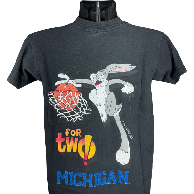 Vintage Youth Michigan "Bugs ... For Two!" Bugs Bunny Basketball Mullet Tee