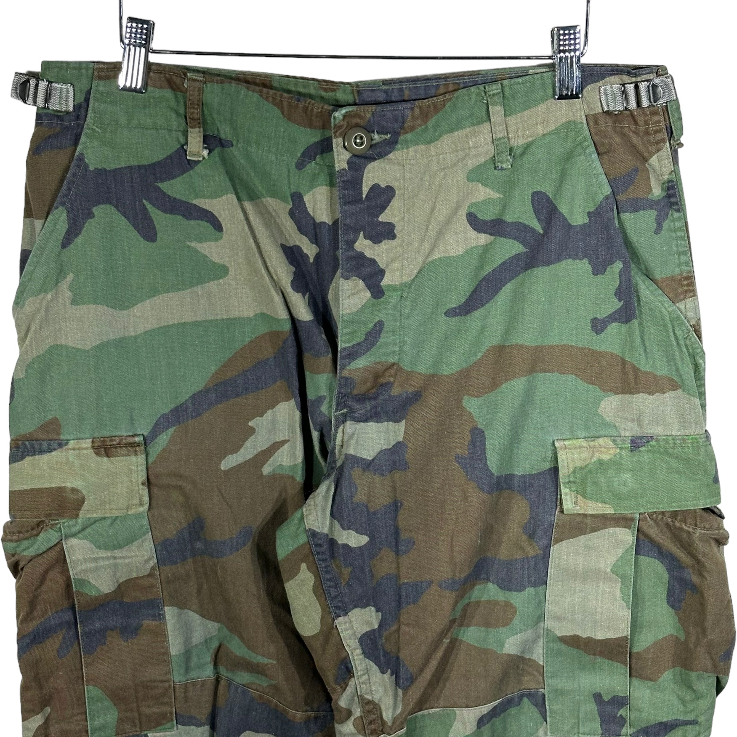 Vintage Military Double Knee Cargo Camo Pants