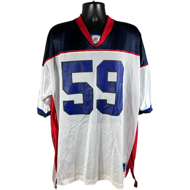 Vintage New England Patriots #59 Dane Fletcher Jersey