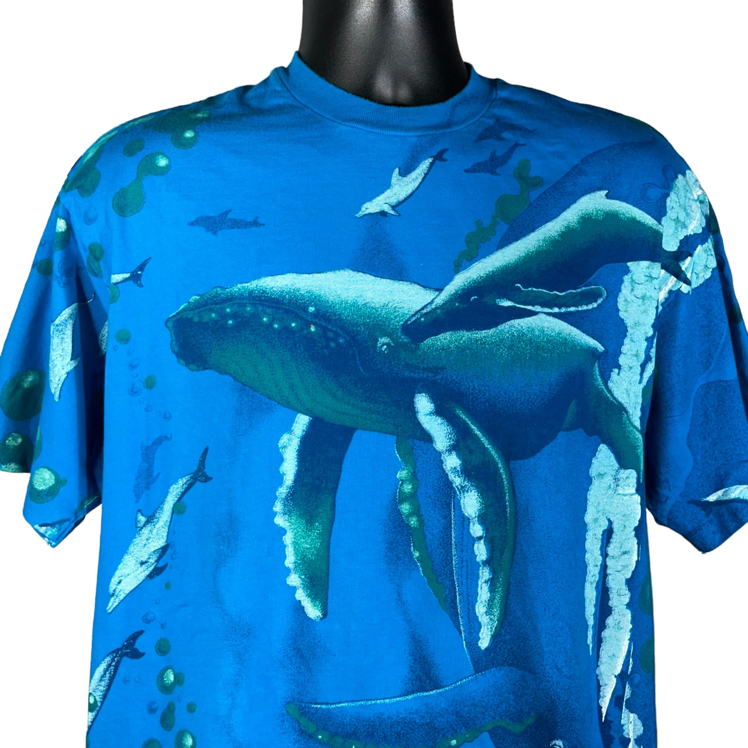 Vintage AOP Whale Tee