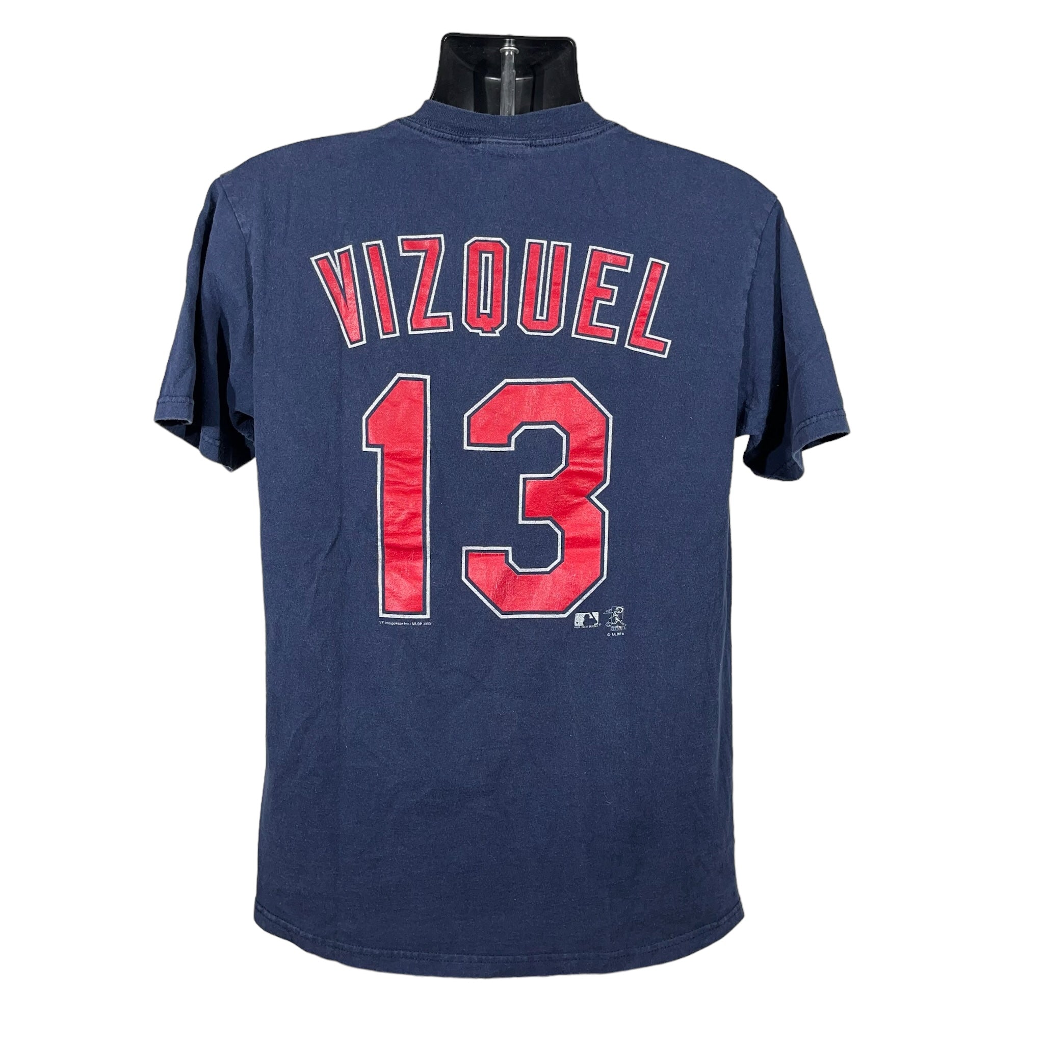 Vintage Cleveland Indians #13 Omar Vizquel Graphic Tee 90s