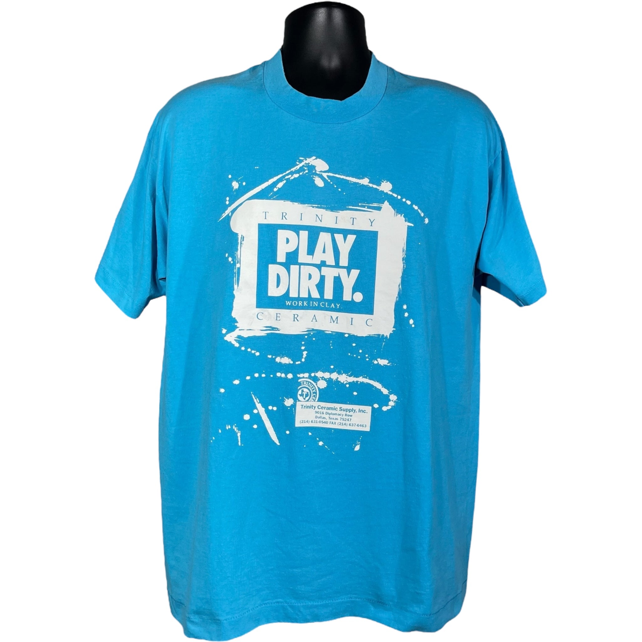 Vintage Trinity Ceramic "Play Dirty, Work In Clay" Tee