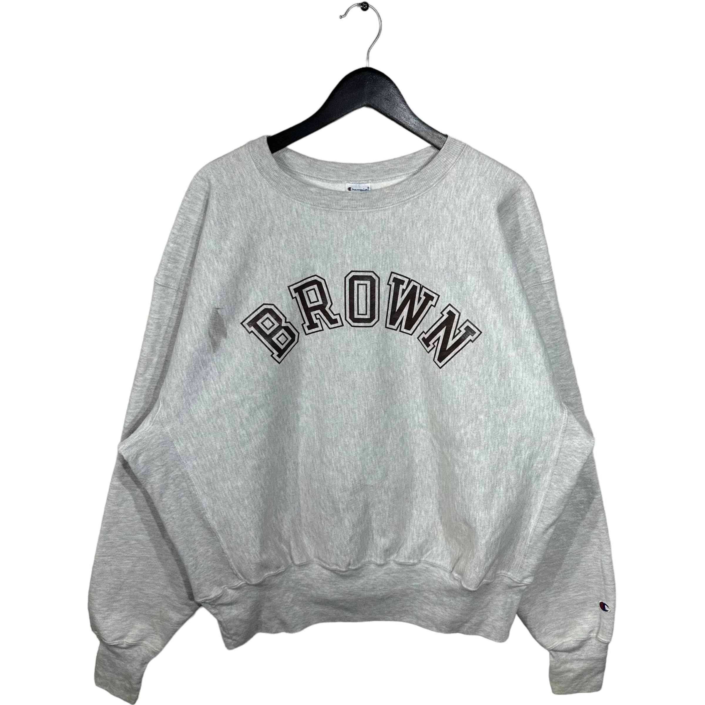 Vintage Brown University Champion Reverse Weave Crewneck