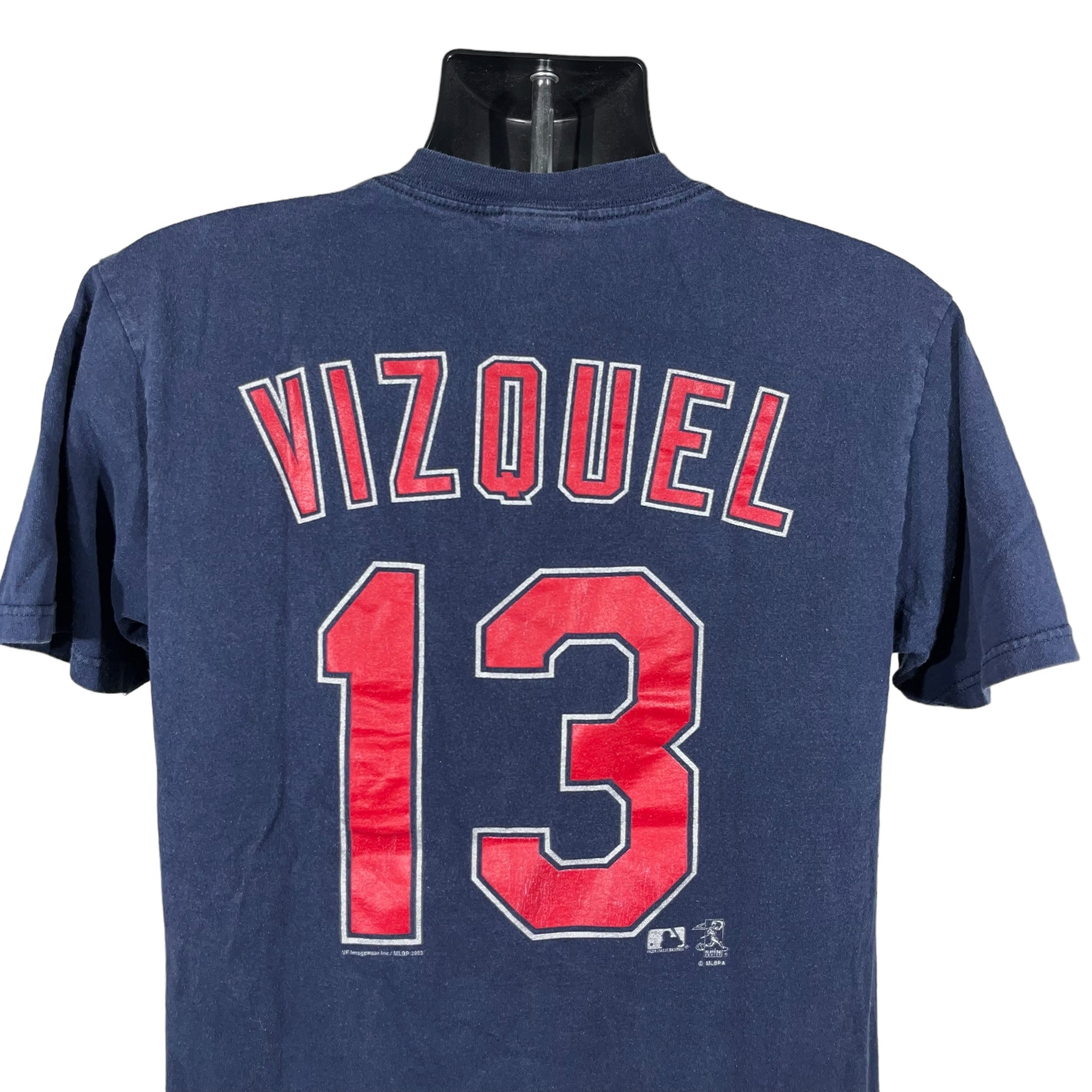 Vintage Cleveland Indians #13 Omar Vizquel Graphic Tee 90s