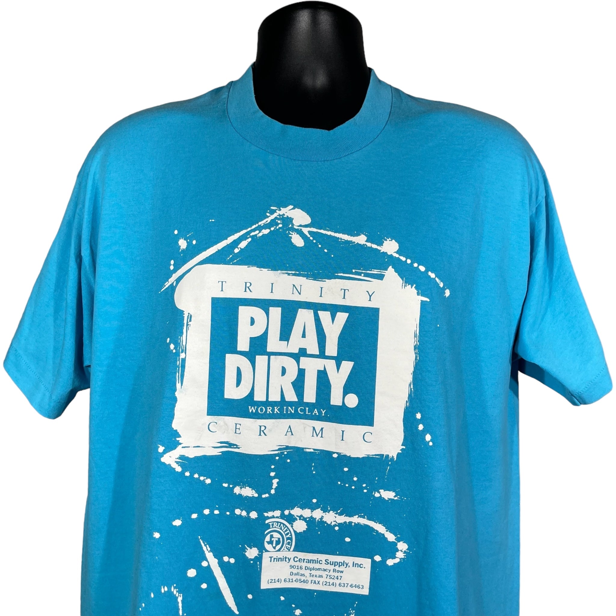 Vintage Trinity Ceramic "Play Dirty, Work In Clay" Tee