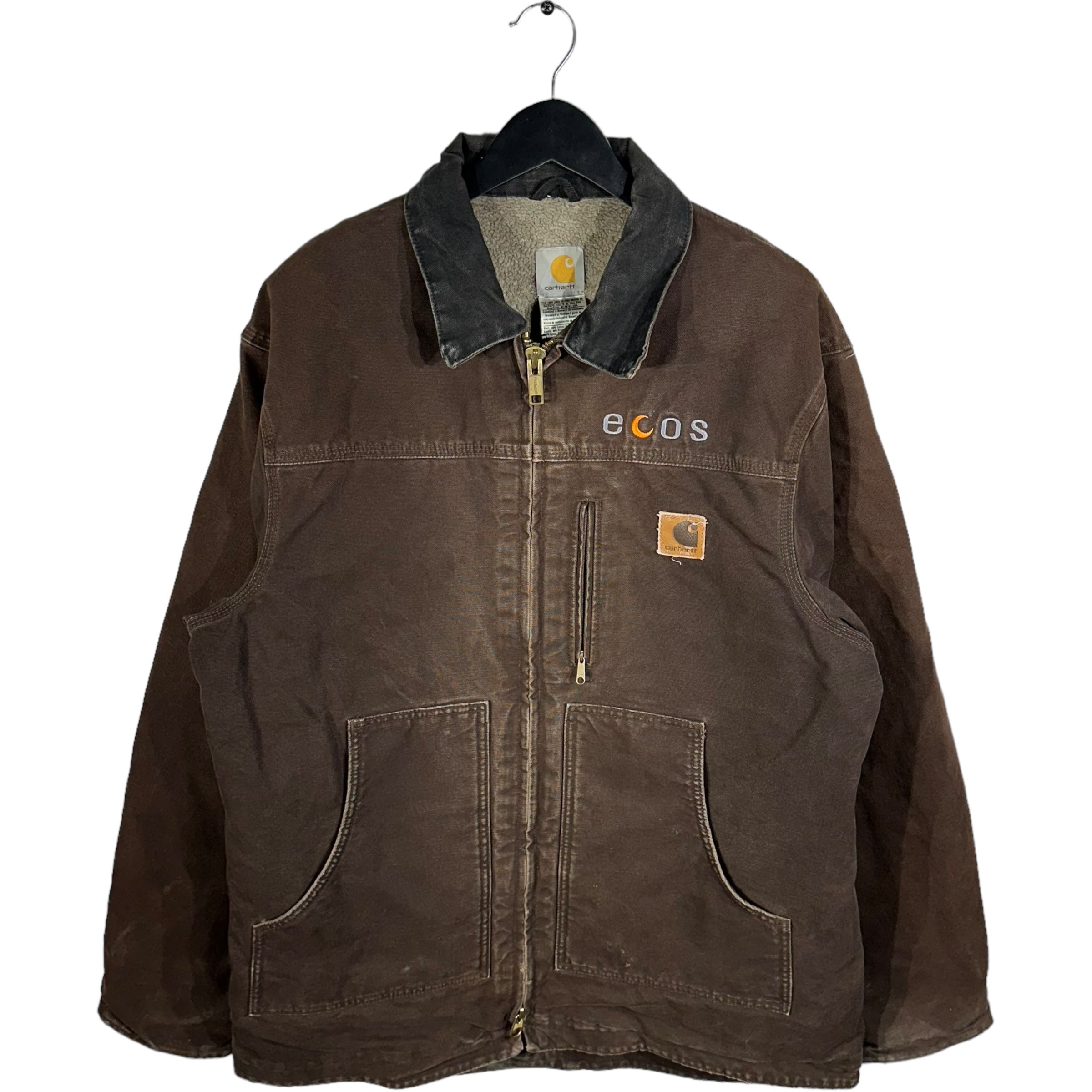 Vintage Carhartt ECOS Sherpa Lined Workwear Jacket