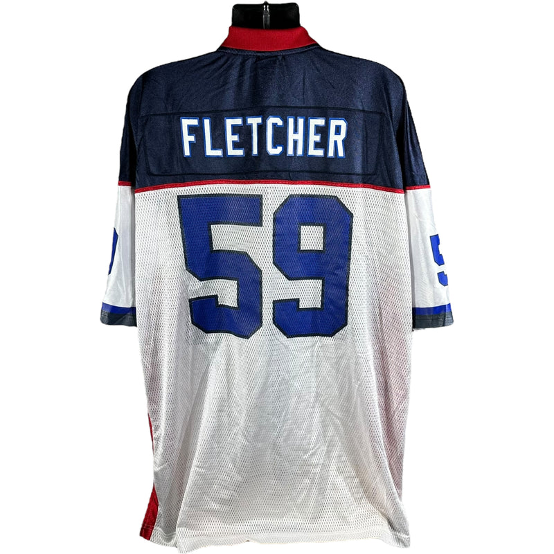 Vintage New England Patriots #59 Dane Fletcher Jersey