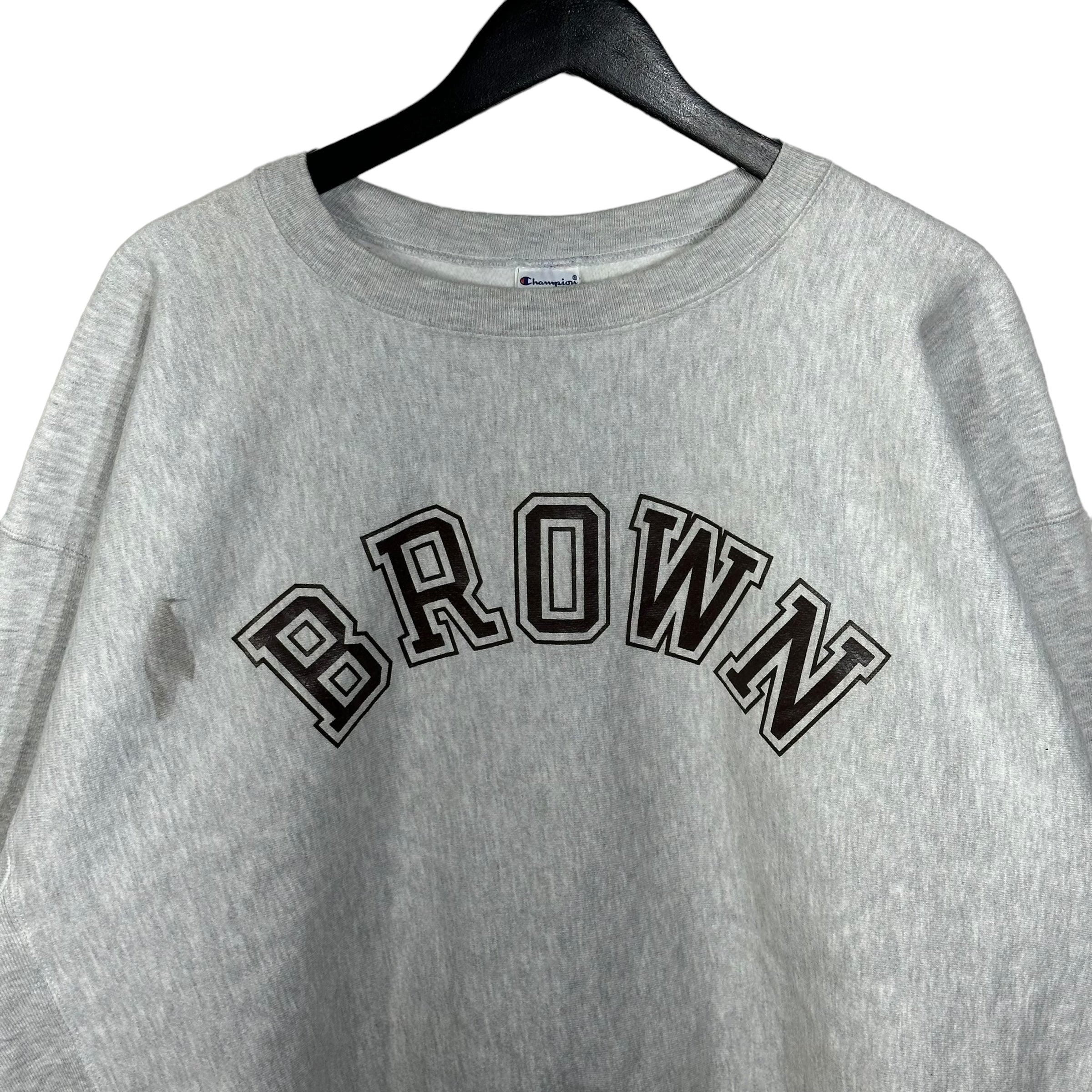 Vintage Brown University Champion Reverse Weave Crewneck