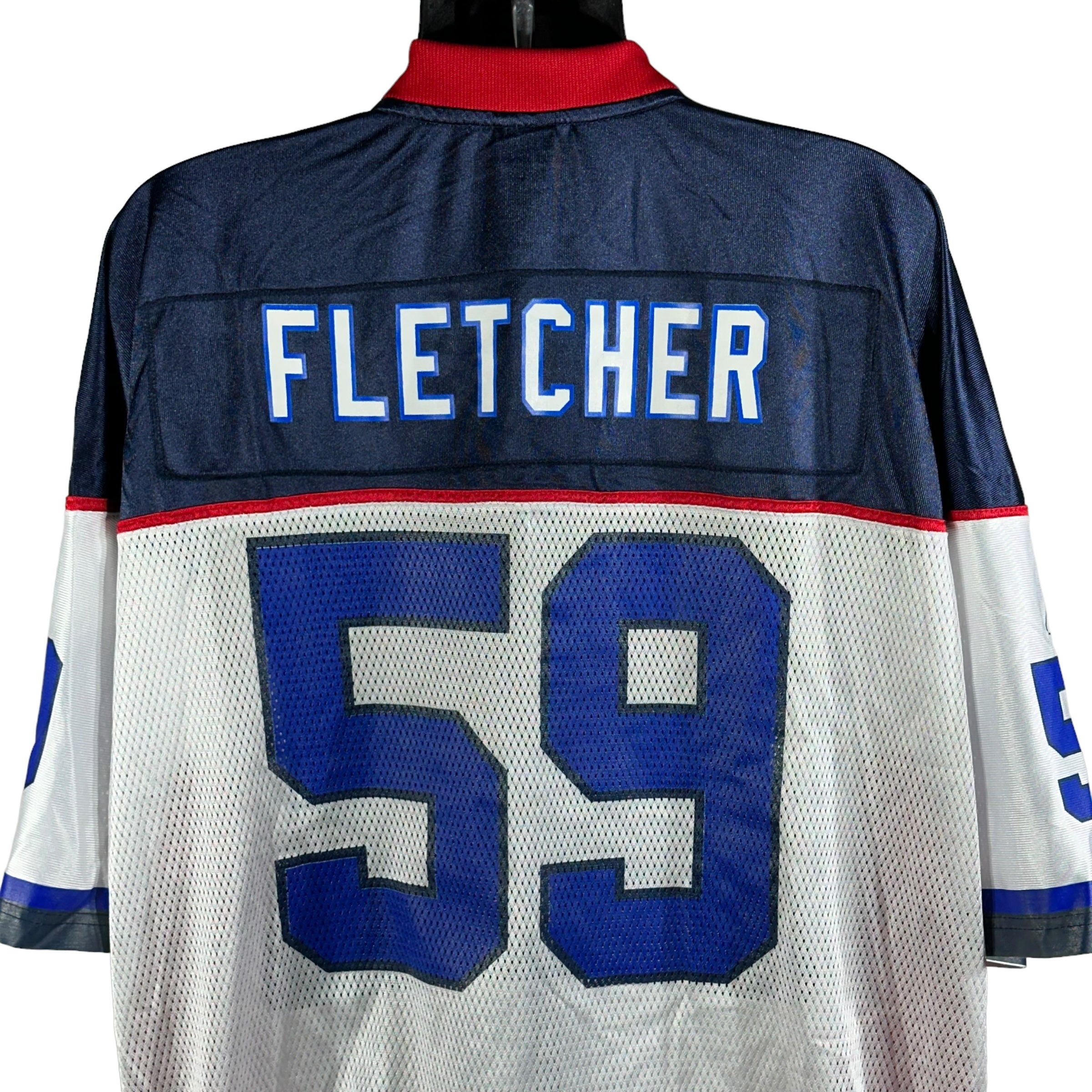 Vintage New England Patriots #59 Dane Fletcher Jersey