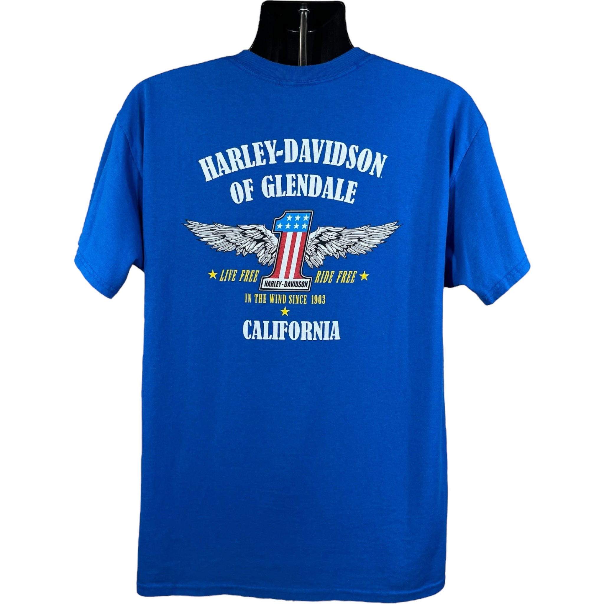 Vintage Harley Davidson Glendale California #1 Tee