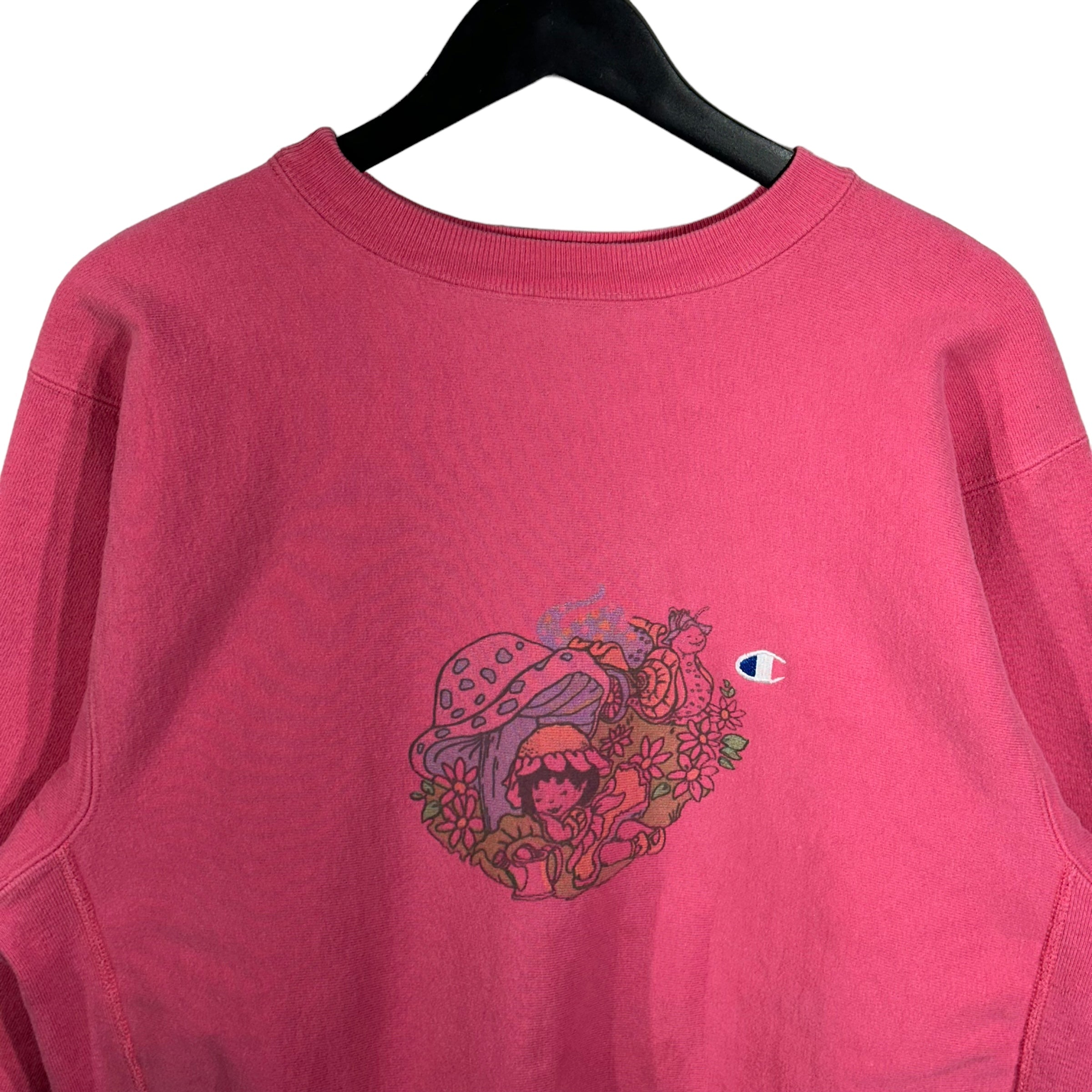 Vintage Champion Reverse Weave Mushroom Girl Crewneck