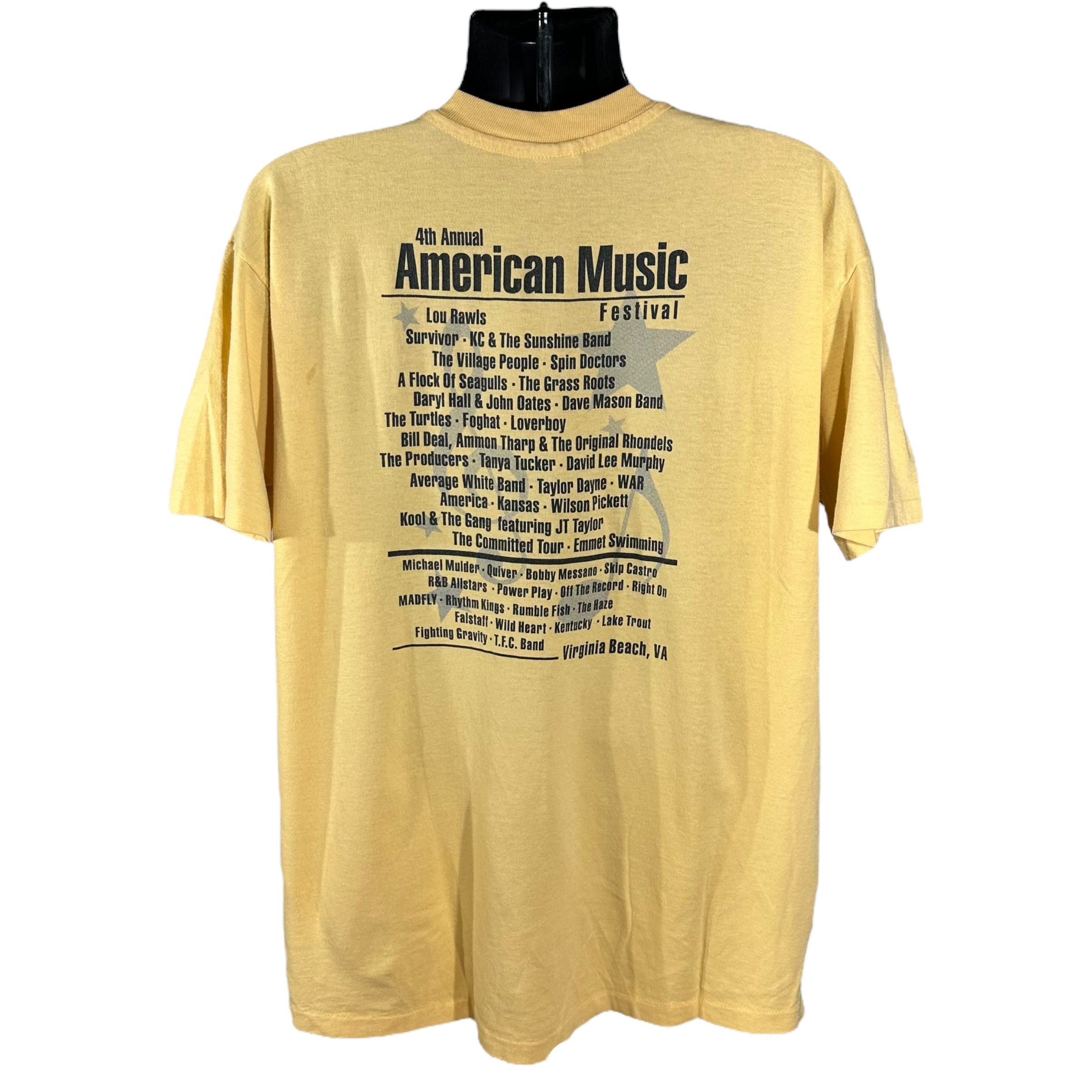 Vintage 4th Annual American Music Festival Tee 1997