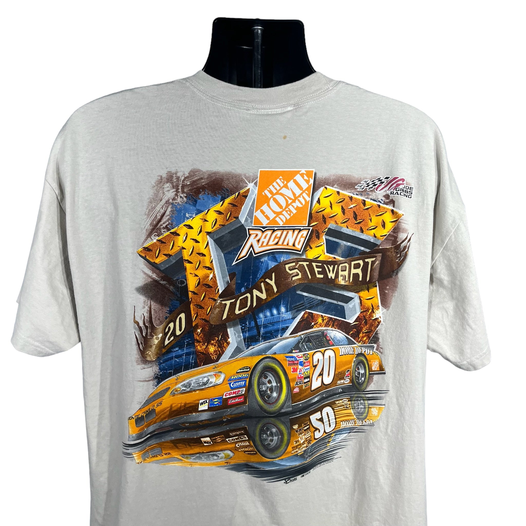 Vintage Tony Stewart Home Depot NASCAR Tee NWT