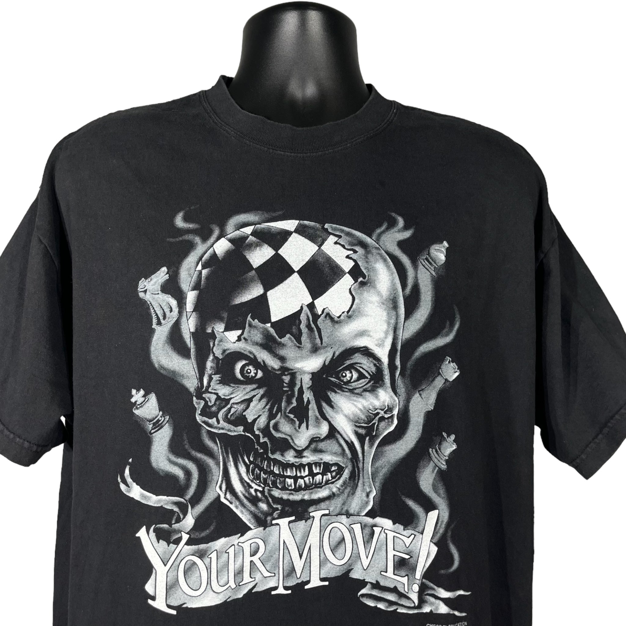 Vintage Chess "Your Move" Skull Tee 1999