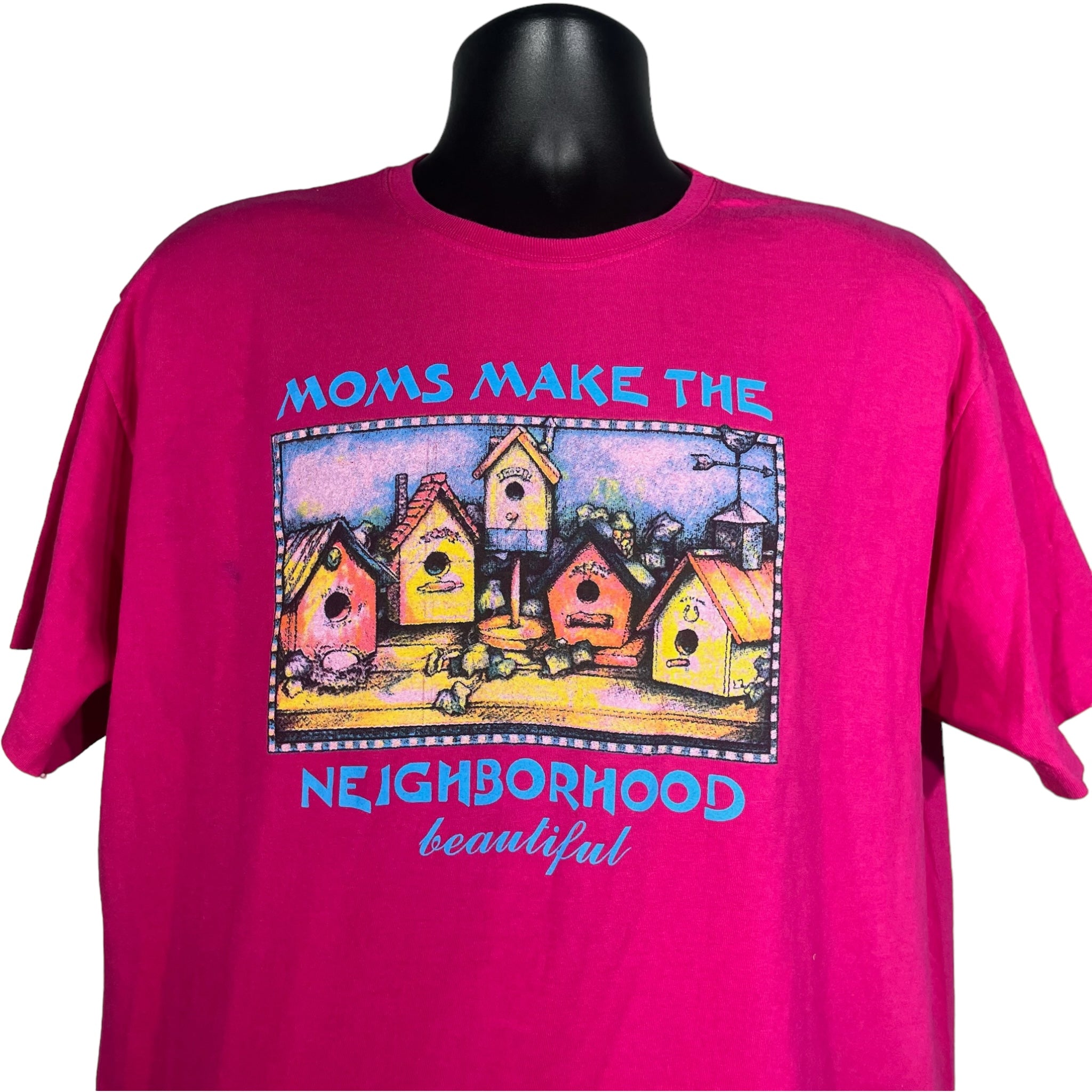 Vintage Birdhouse "Moms Make The Neighborhood" Tee