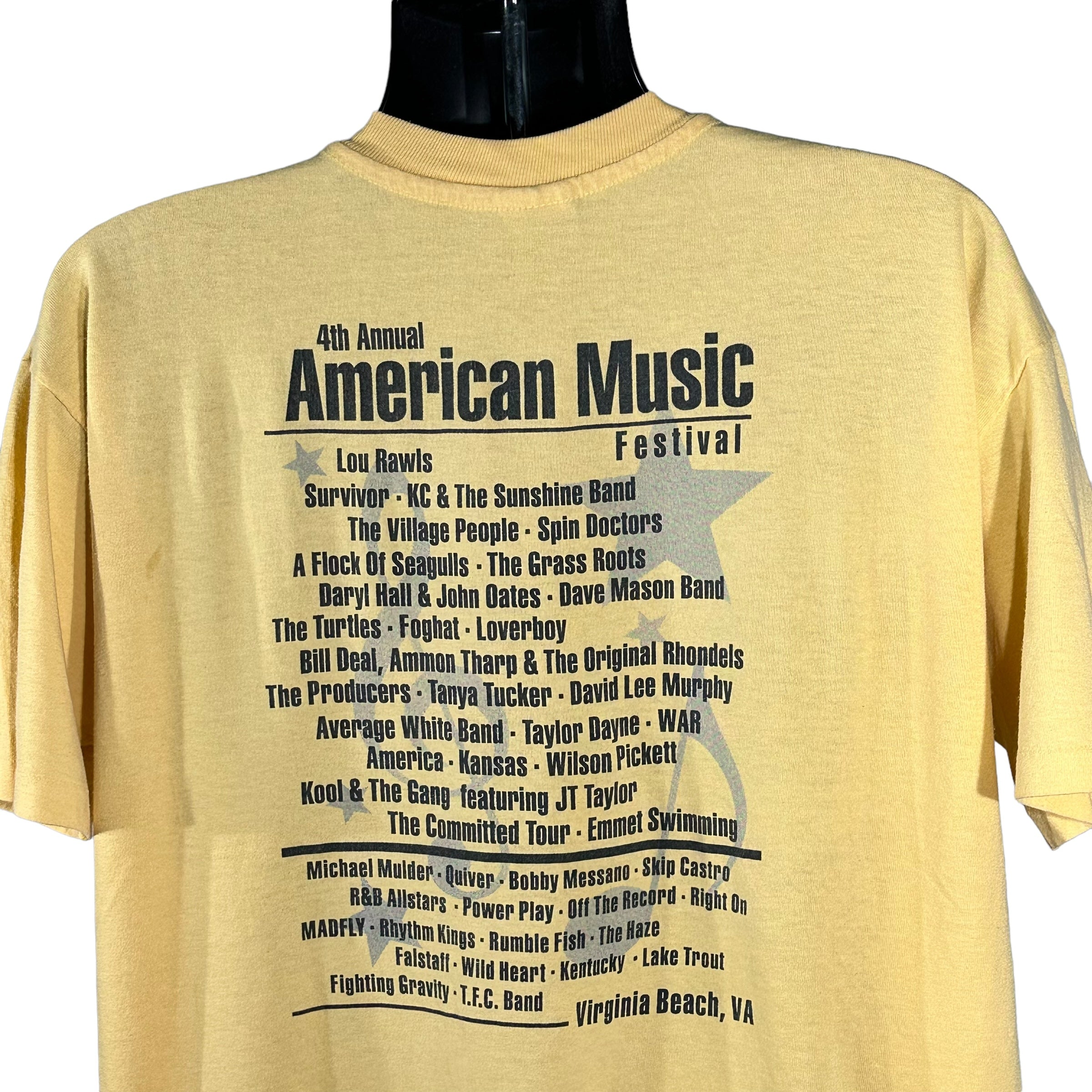 Vintage 4th Annual American Music Festival Tee 1997