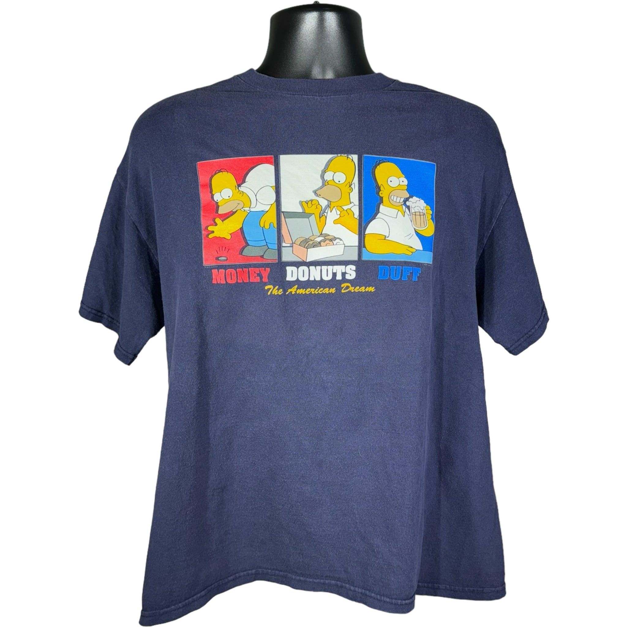 Vintage Simpsons "Money - Donuts - Duff" Tee