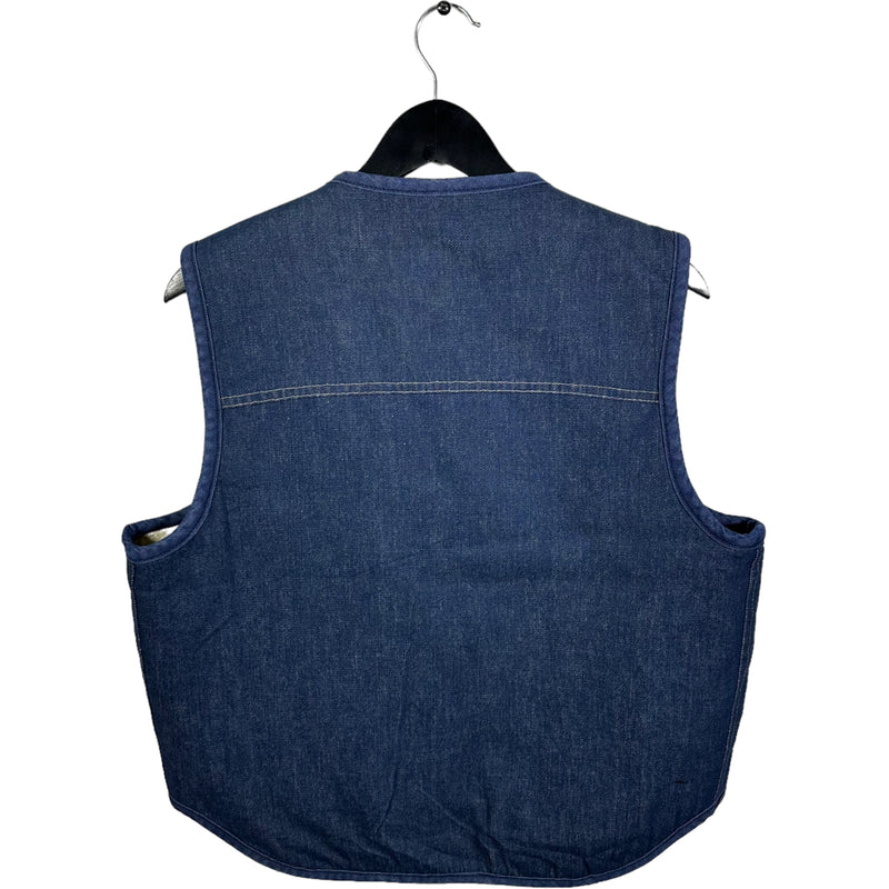 Vintage Carhartt Sherpa Lined Denim Vest