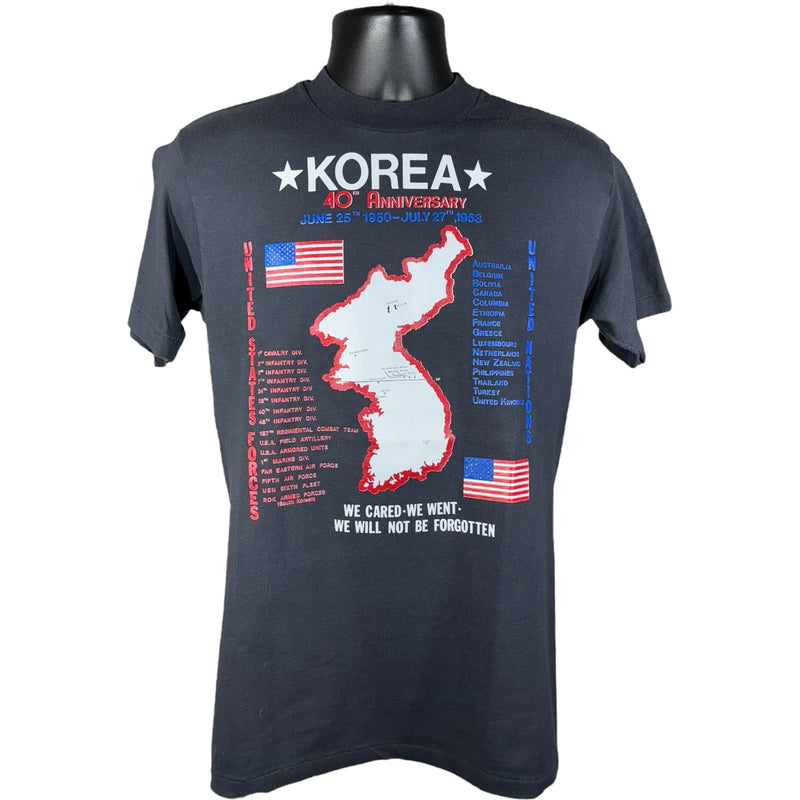 Vintage Korean War Anniversary "We Will Not Be Forgotten" Memorial Tee