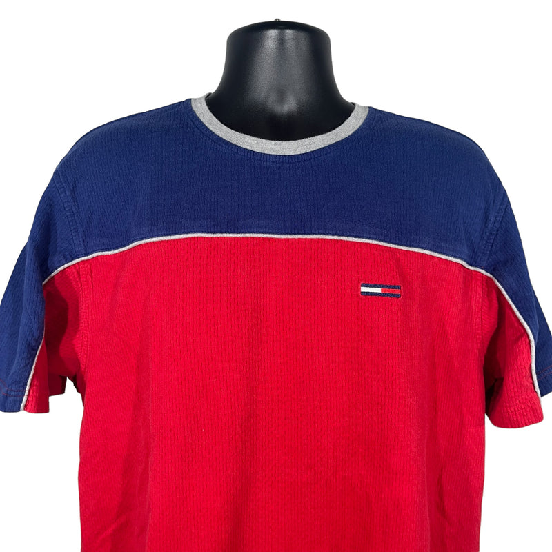 Vintage Tommy Hilfiger Two Tone Mini Logo Tee 2000s